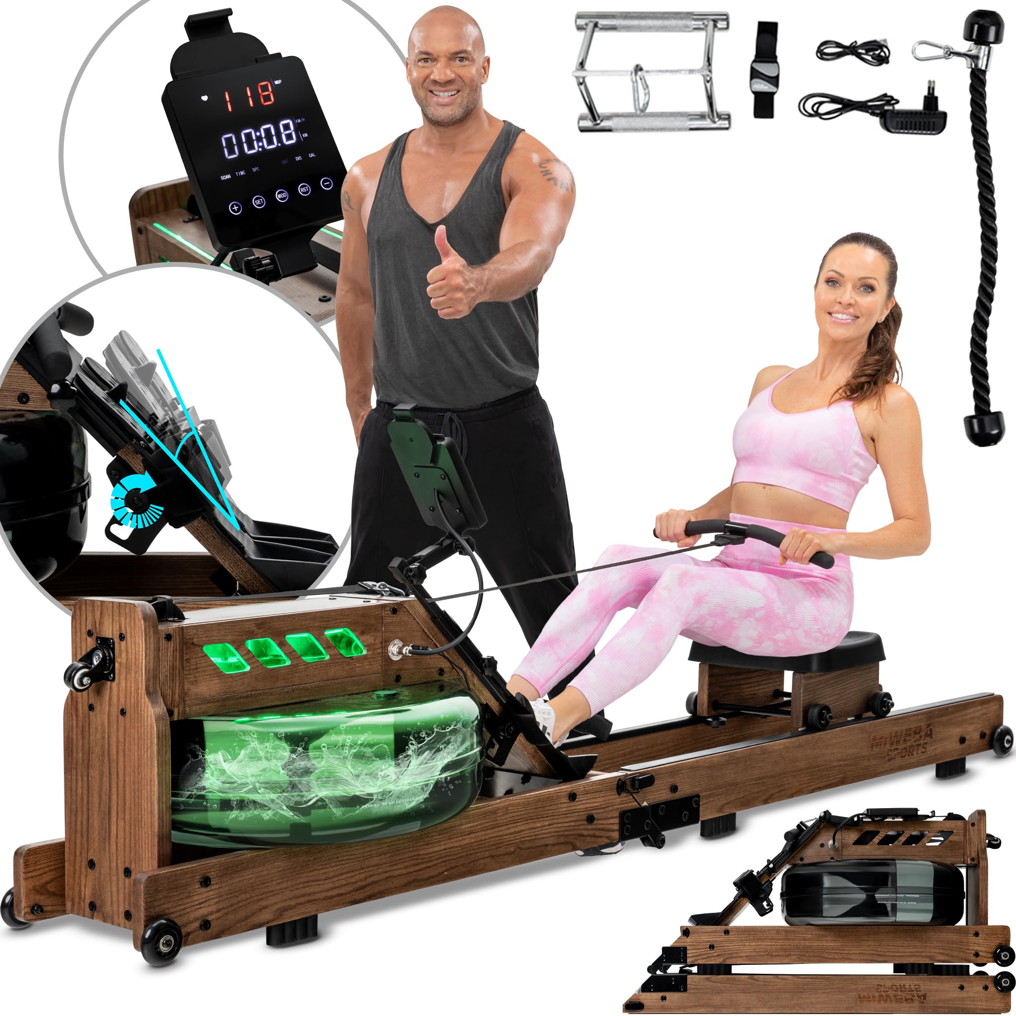 Miweba Sports Rudergerät für Zuhause MR700