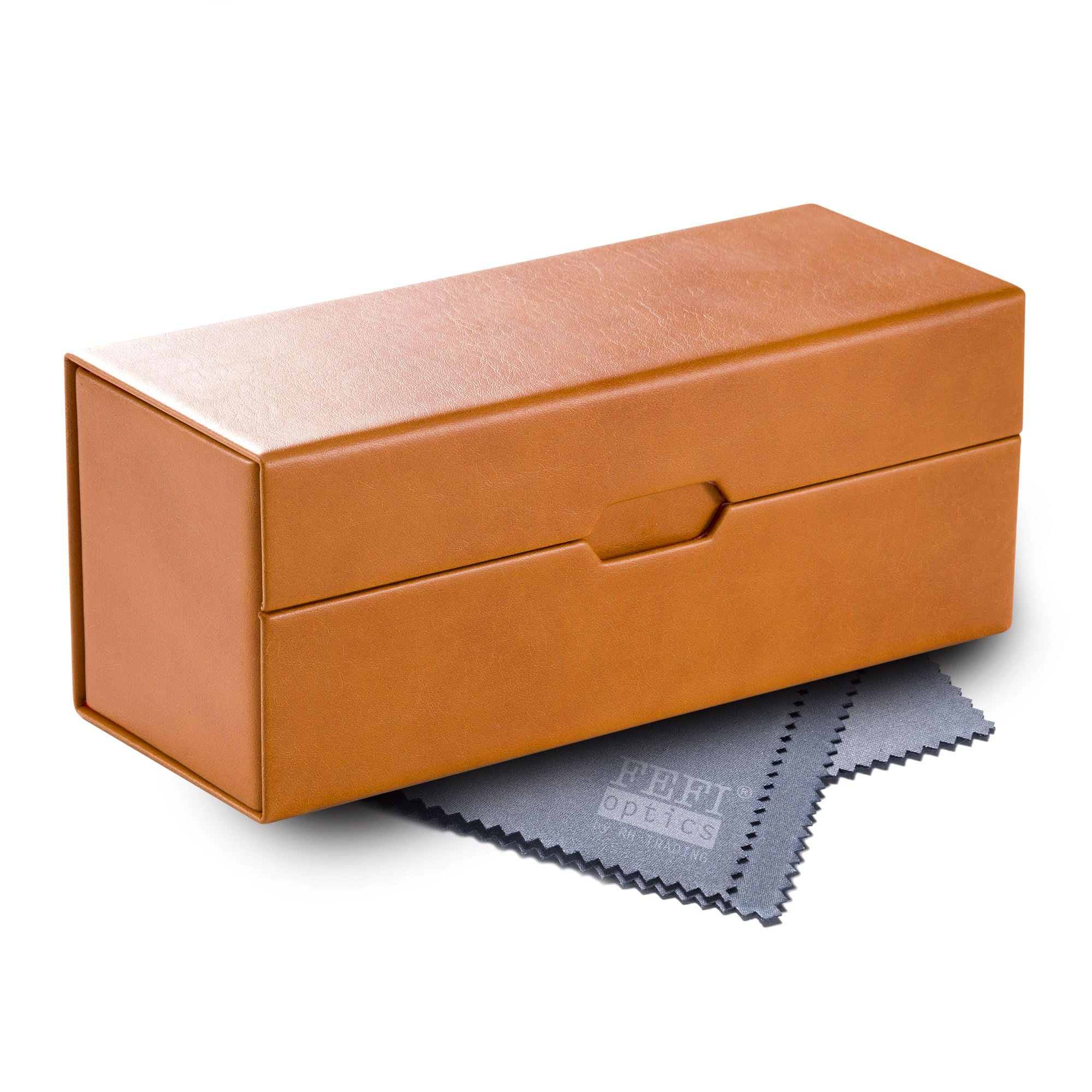 Étui à Lunettes Rigide En Cuir Vintage - Protection Pour Lunettes De Soleil & Montures - Fermeture Magnétique