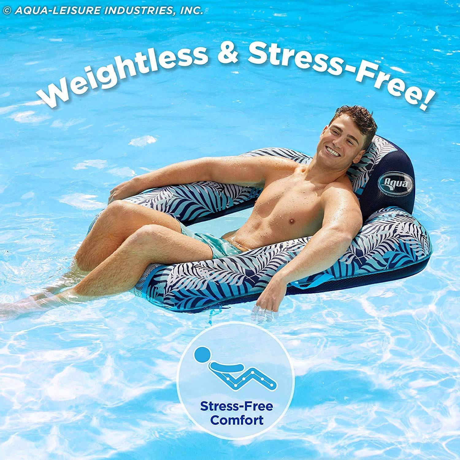 Aqua Pool Chair Float for Adults – Zero Gravity Pool Floats – Multiple Colors/Shapes/Styles – for Adults and Kids Floating