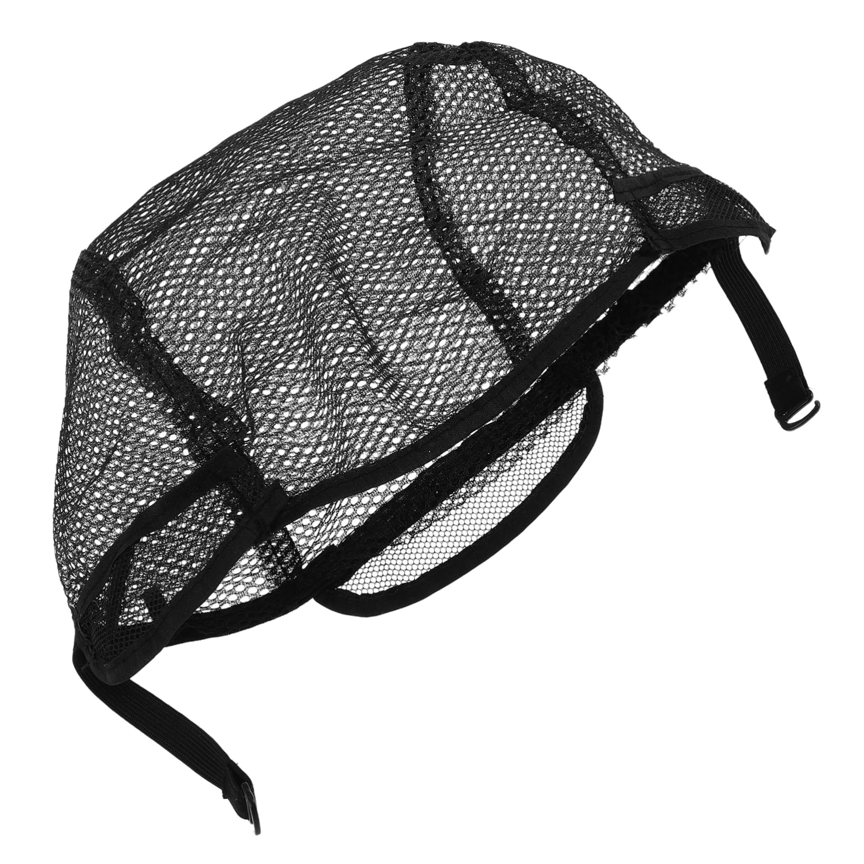 WOFASHPURET 2Pc Adjustable Black Mesh Wig Caps for Hair Weaving Fixed Net Wig Covers Stretchy Durable Hair Net for Wig Making Easy to Clean and Portable for All Hair