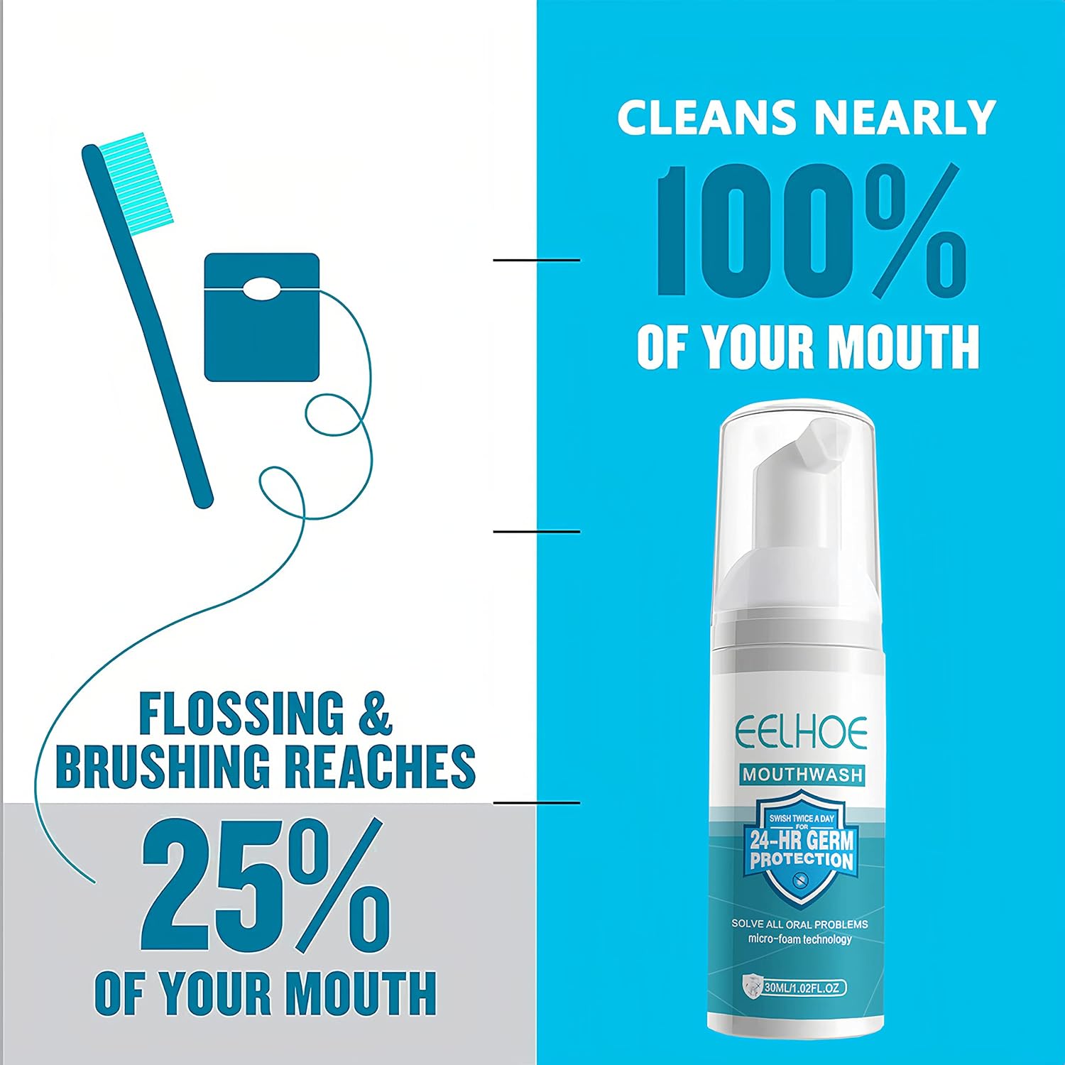 EELHOE Mouthwash, Tooth Cleaning Foam Mousse, Ubuy Chile