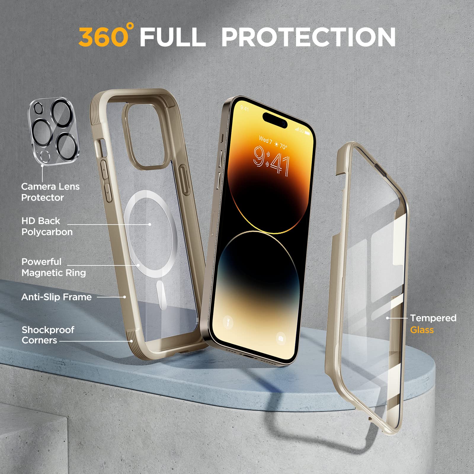 ❤️早い者勝ち❣️ iPhone 14 Pro Max (6.7インチ) 用 ケース Amazon.co.jp: Miracase ガラスシリーズ iPhone 14 Pro Max用ケース
