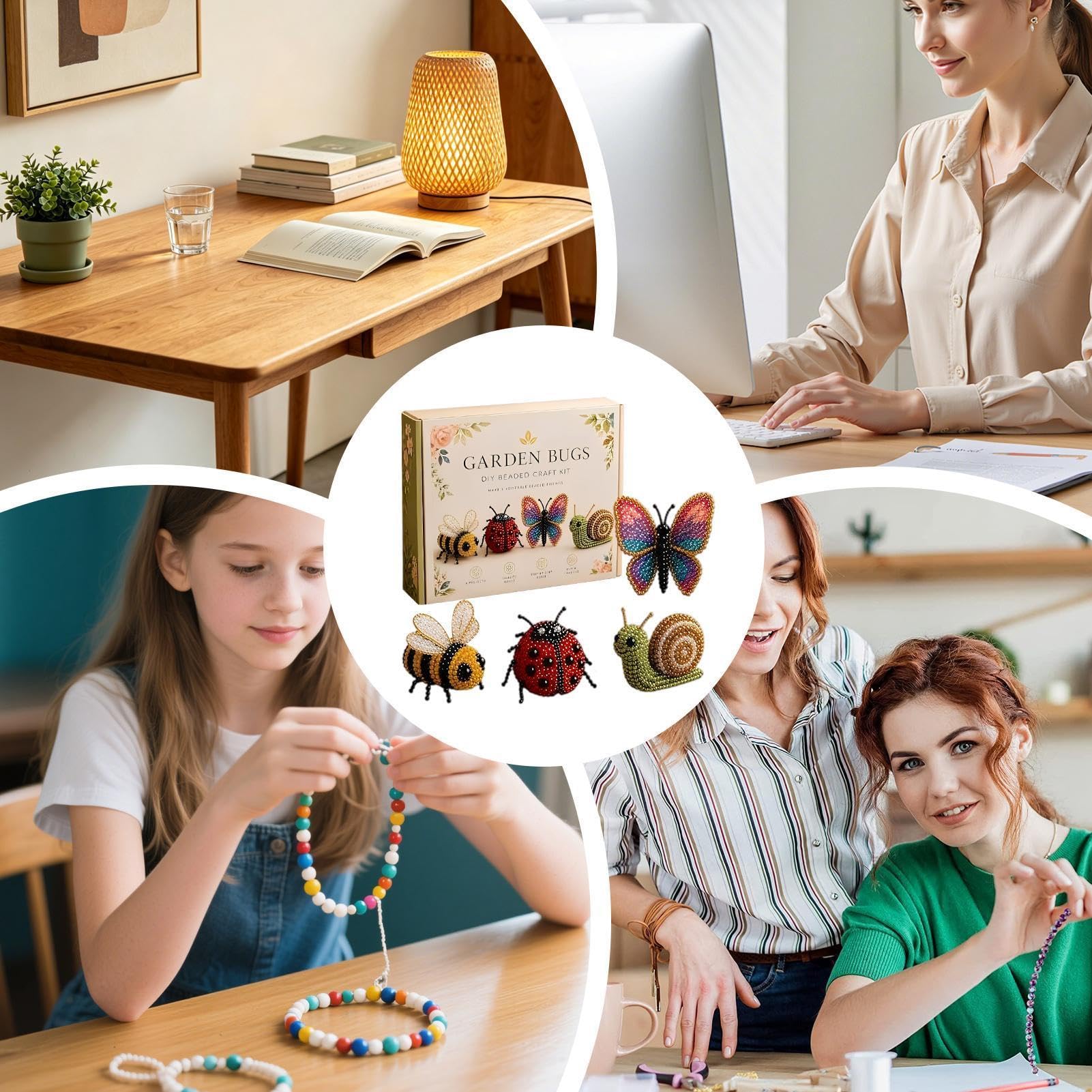 Winziges 3D-Perlen-Tier-Bastelset,Tiermotiv Perlenarbeitsset - Handgefertigtes Perlenset,Für Hobbyisten Anfänger Erwachsene Geburtstagsfeiern Regentage Zuhause-Bleiben Sommercamps Familienbindung Reis