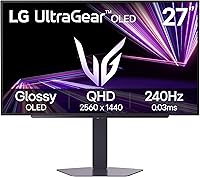 LG 27GX704A-B UltraGear 27" QHD OLED Gaming Monitor: 240Hz, 0.03ms, G-Sync, FreeSync Pro, HDR True Black 400