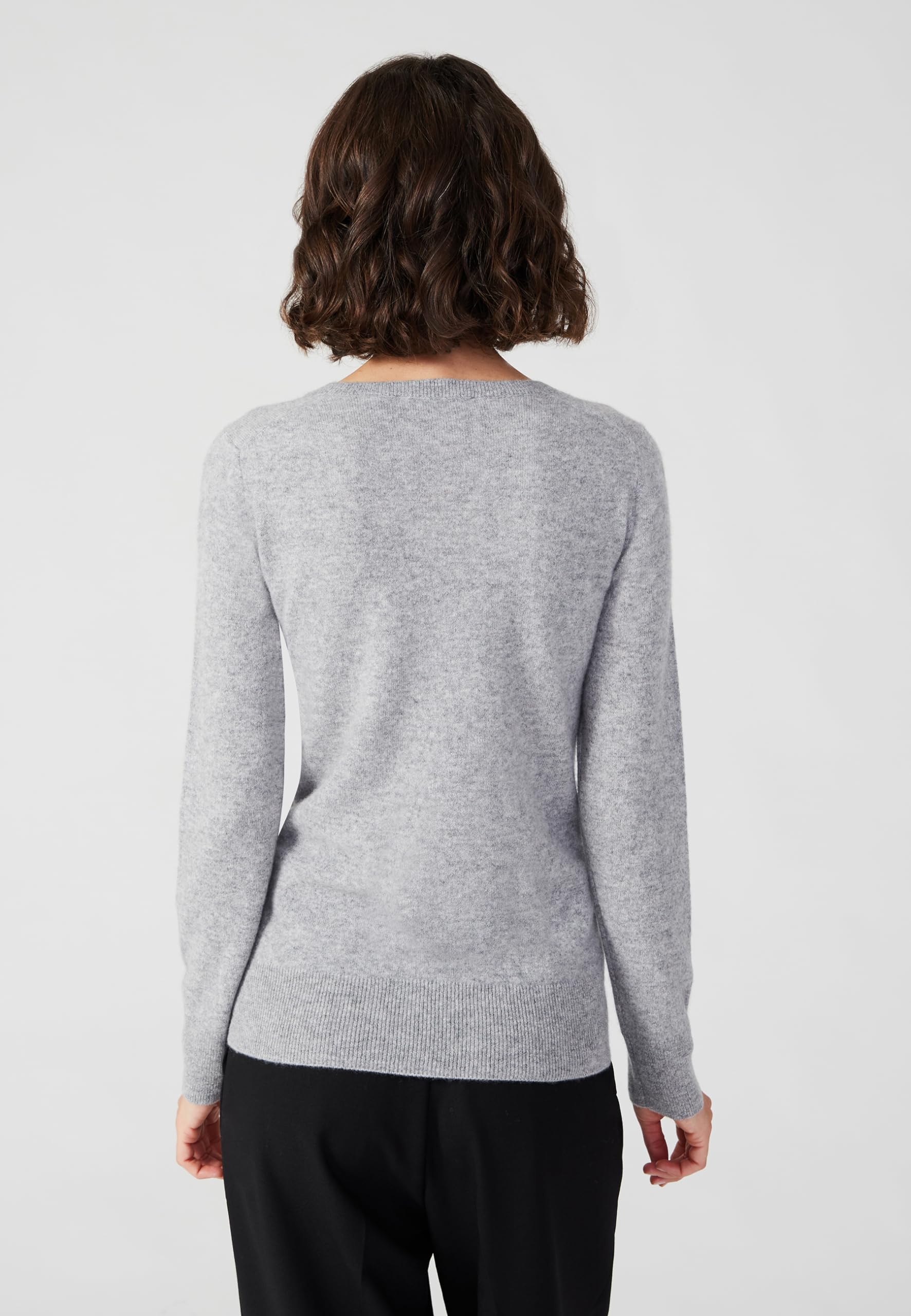 Style & Republic Maglione da donna con scollo a V, elegante in 100% cashmere – Il tuo morbido maglione di alta qualità per momenti eleganti in autunno e inverno