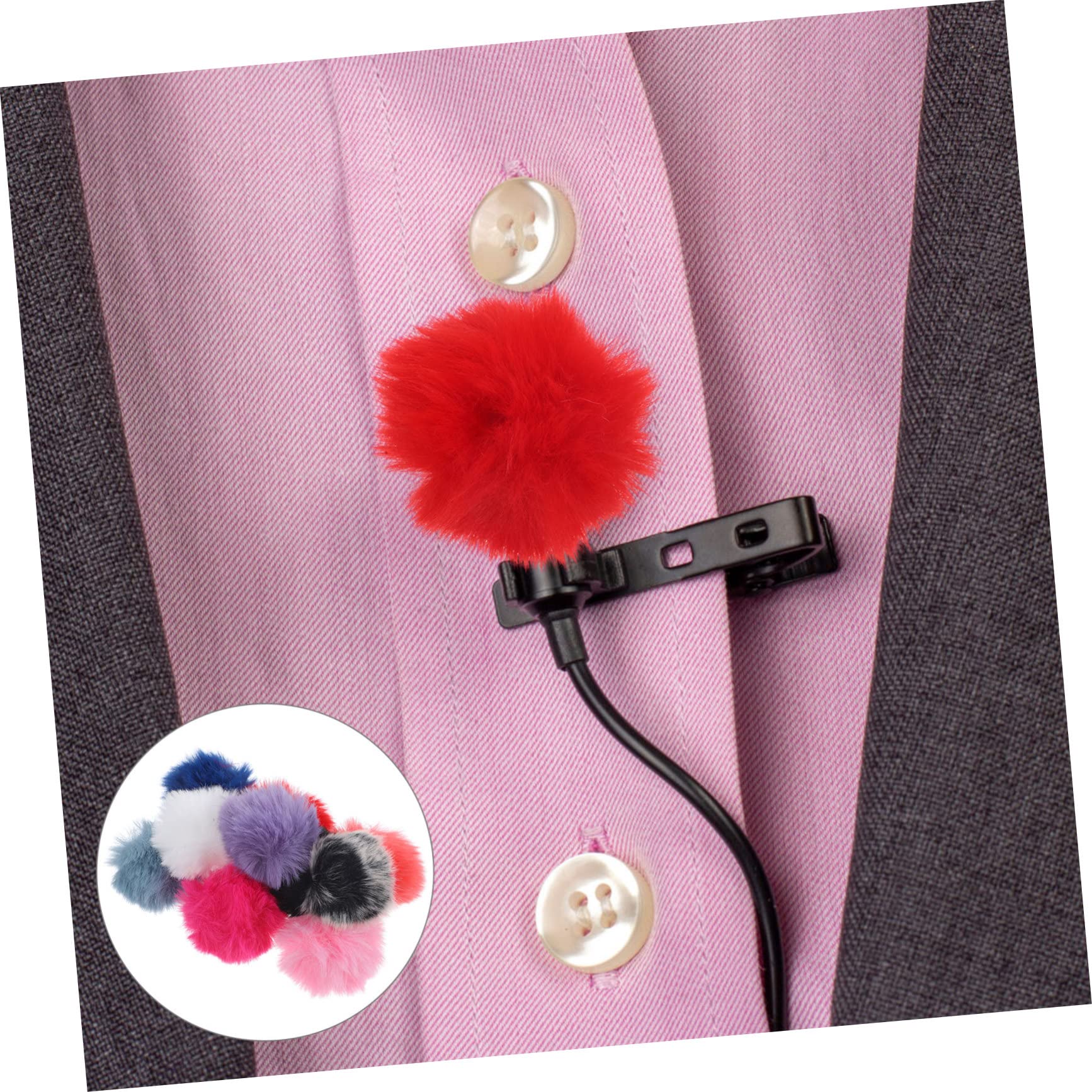 jojofuny 50pièces Bonnette Anti-vent Pour Microphone Cravate Fausse Du Bruit Couleur Variée Idéale Pour Utilisation Intérieure Et Extérieure