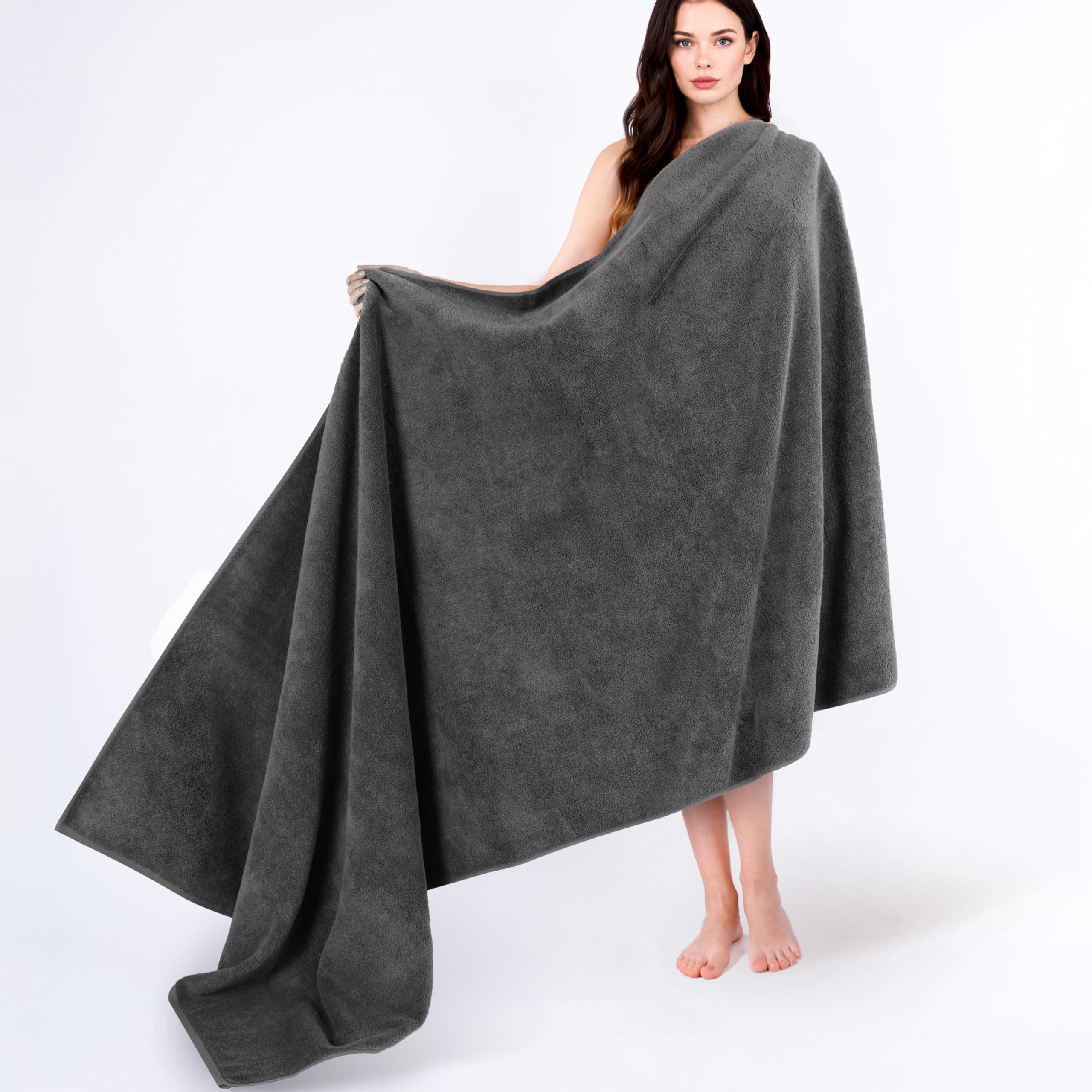 Cotton Paradise Turkish Towel Dark Gray