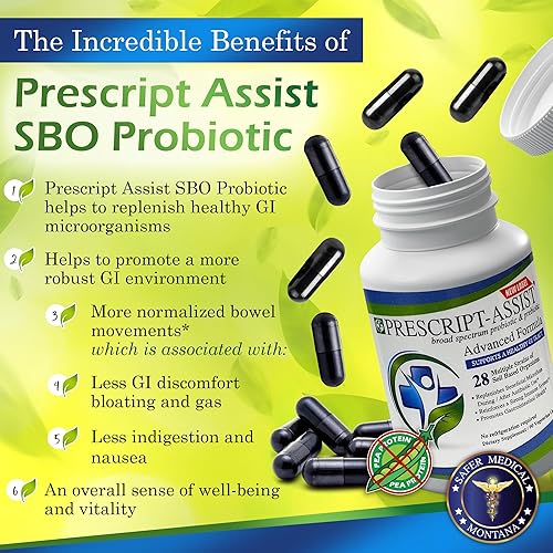 Miniatura 3 de Prescript-Assist Prebióticos y probióticos para la salud digestiva e inmunológica sin proteína de guisante para una rápida absorción, avanzada a