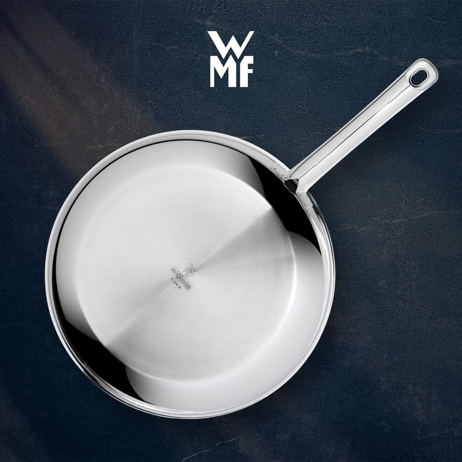 WMF Profi Resist Poêle 24 cm, Induction + four, Acier inoxydable poli, Revêtement antiadhésif PermaDur, Structure de protection anti-rayures 1756246411