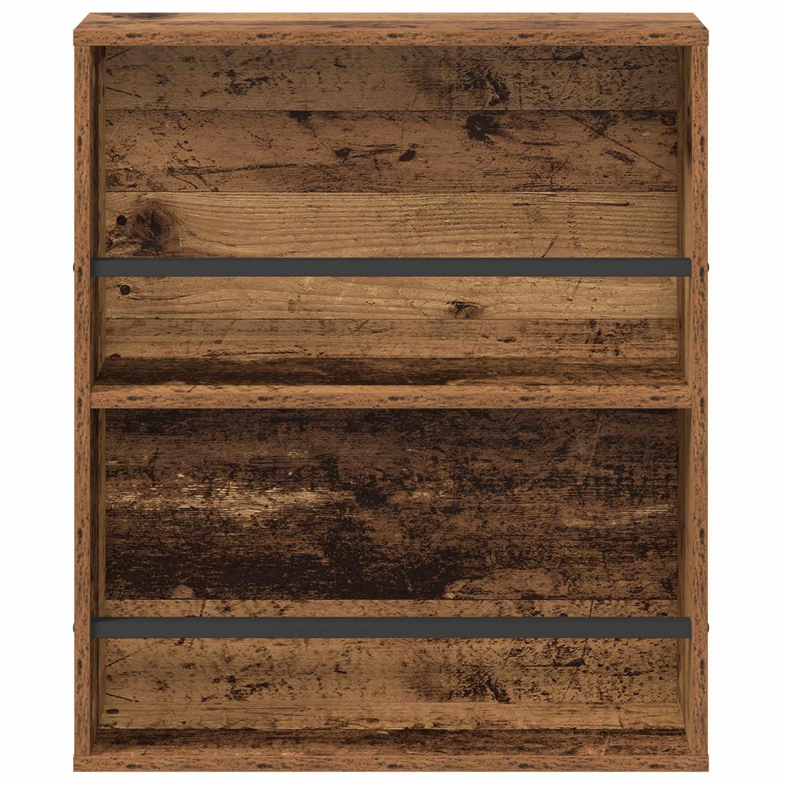 Genérico Estante de revistas 2 pcs Madera Vieja 60 x 12 x 70 cm,Mobiliario,Armarios y Almacenamiento,Revisteros,890837