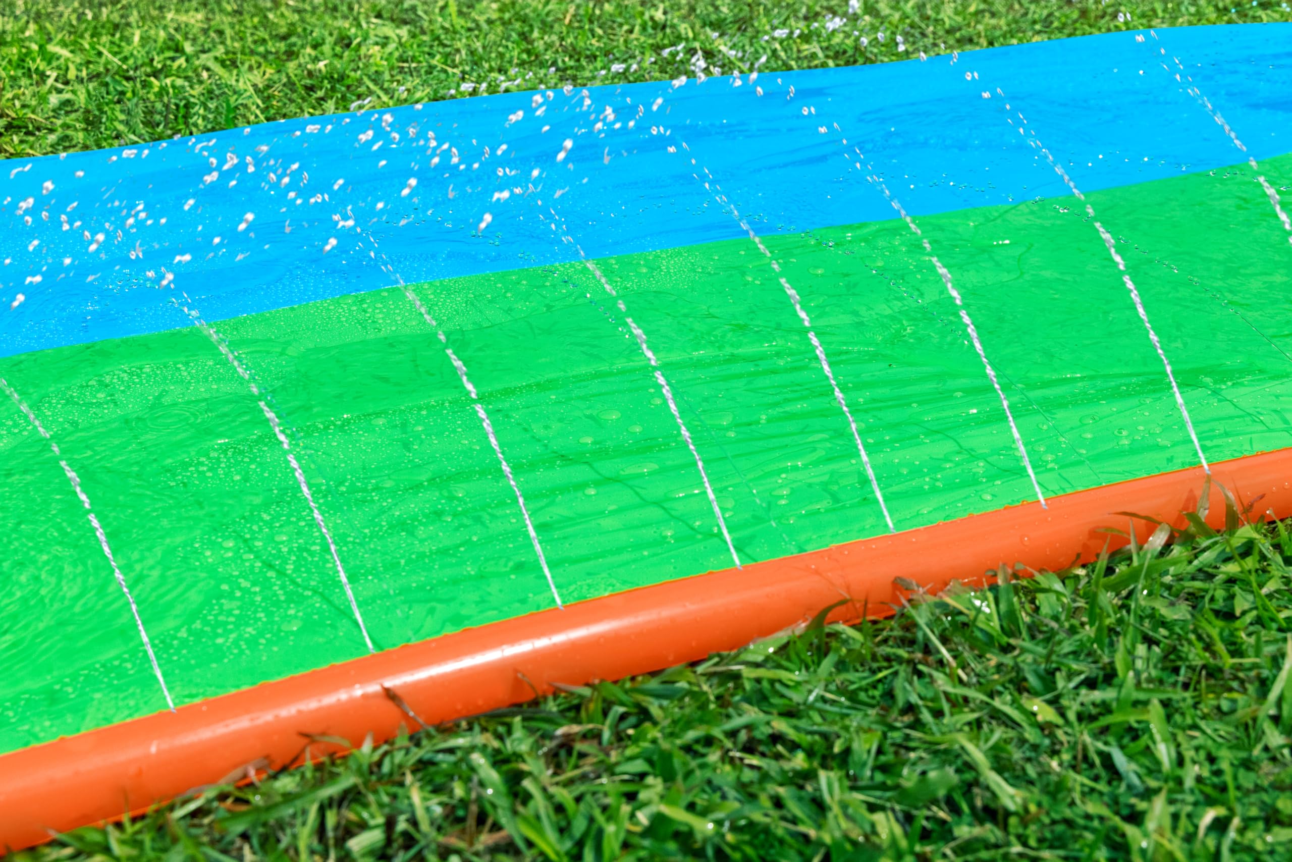Bestway 52633 Scivolo ad acqua a corsia doppia Super Splash, 3 anni+