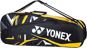 YONEX バドミントンバッグ イエロー/ブラック Amazon | ヨネックス(ヨネックス) バドミントンバッグ SUNR 2215 BT5