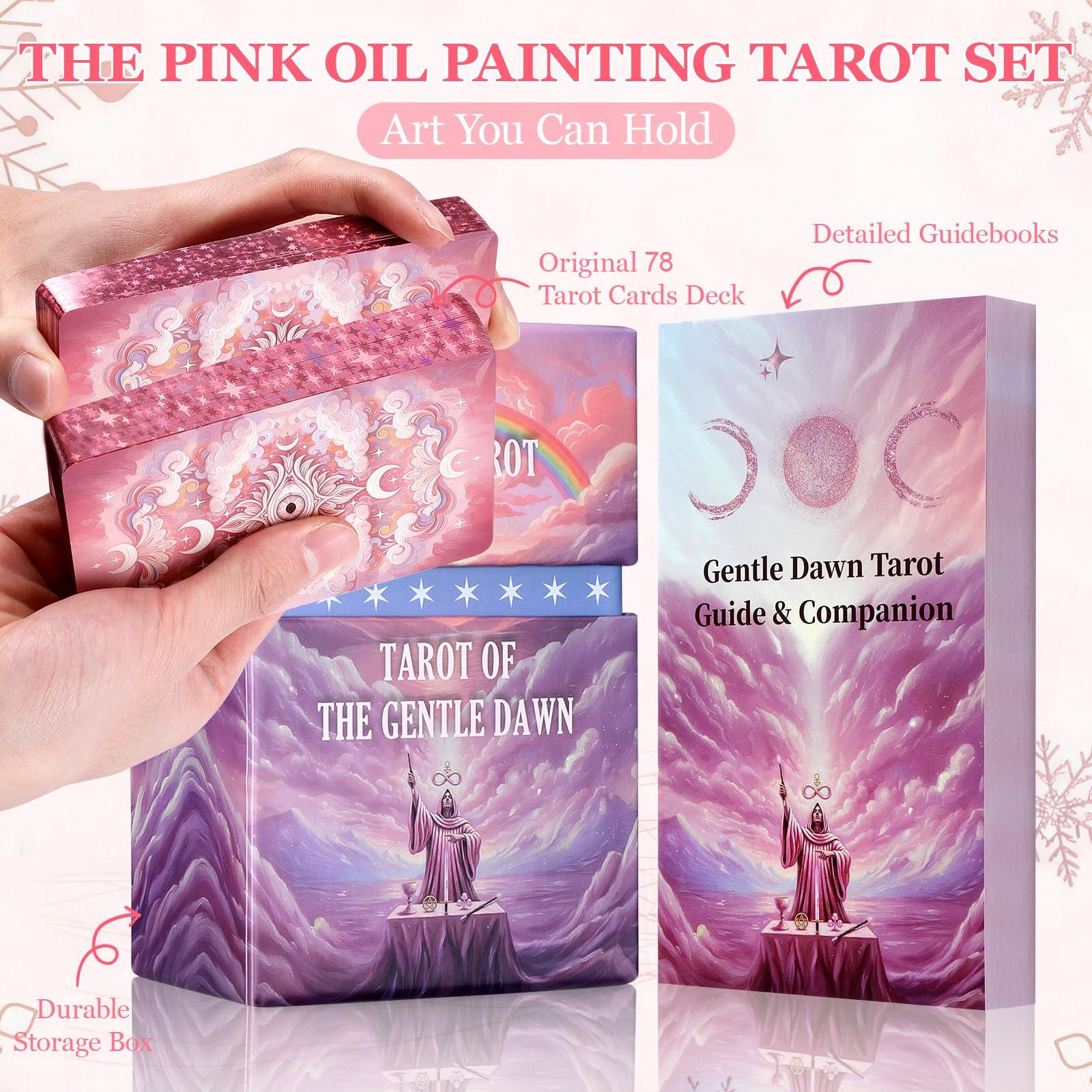 【タロット】Eclectic Tarot★ Amazon.co.jp: XSYLOHXL 油絵風 ピンク タロットカード ユニークな