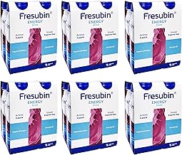 Fresubin Energy Drink - Forest Fruit High Caloric Drinking Food by Fresenius Kabi, 300 kcal per Bottle, Low Lactose, No Fibre, Ideal for Malnutrition (200 ml (Pack of 24), Forest Fruit)