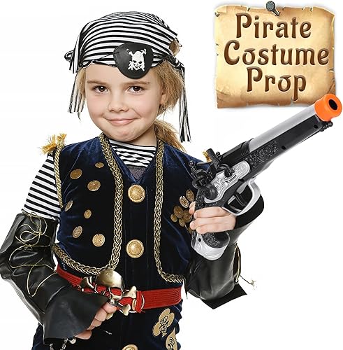 Miniatura 7 de Juguete pirata de espuma para niños y niños, pistola pirata con 20 dardos de espuma, disfraz de pirata, accesorios de juego, Halloween, pirata,
