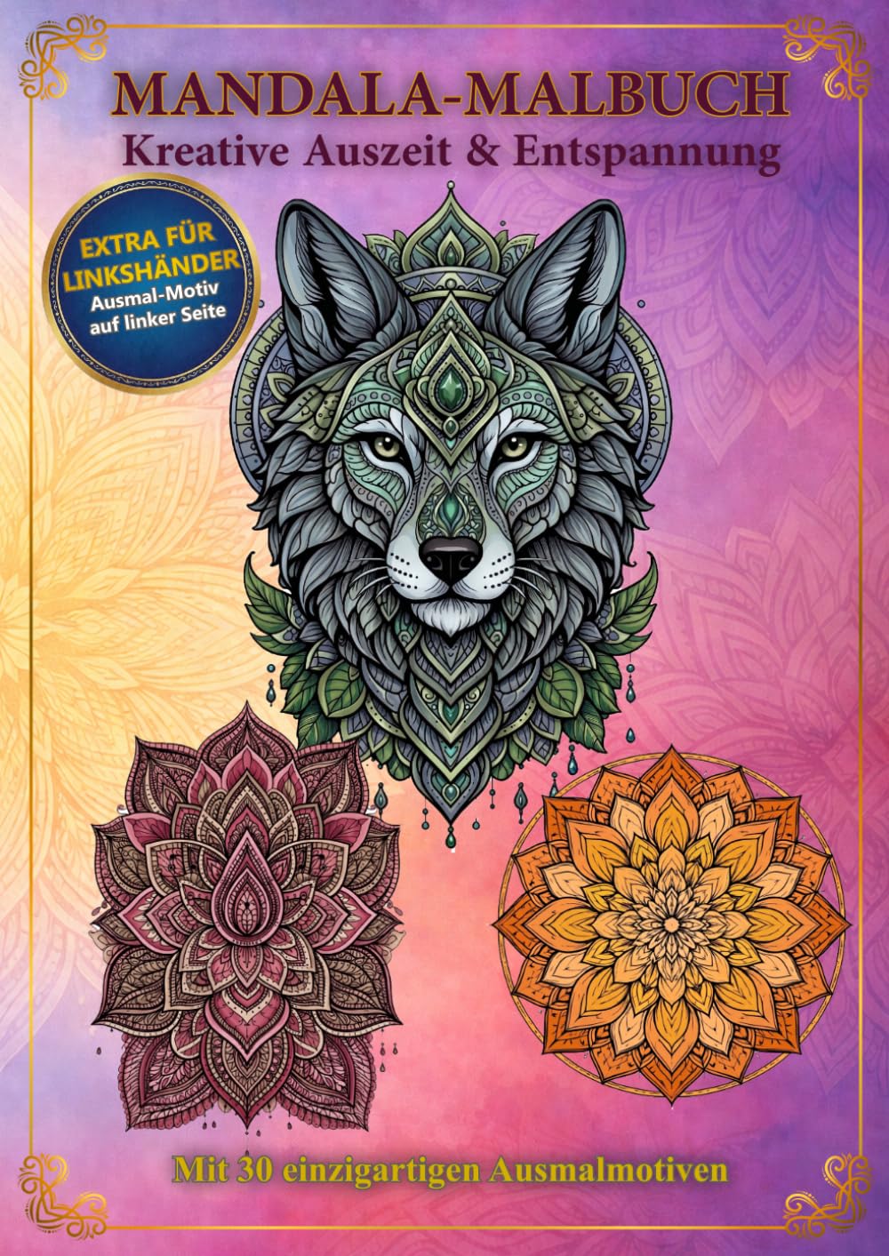 Mandala-Malbuch - Kreative Auszeit & Entspannung: Extra für Linkshänder mit den Ausmal-Motiven auf der linken Seite