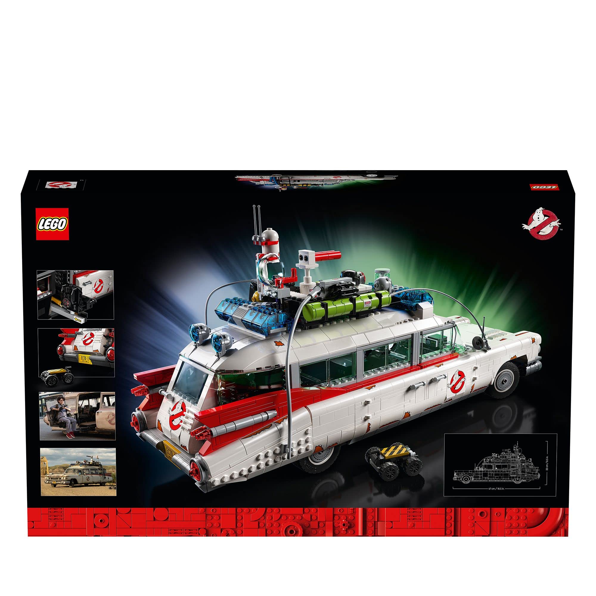 LEGO 10274 Icons ECTO-1 Ghostbusters, Macchina Grande da Collezione, Modellino da Costruire, Set da Esposizione per Adulti