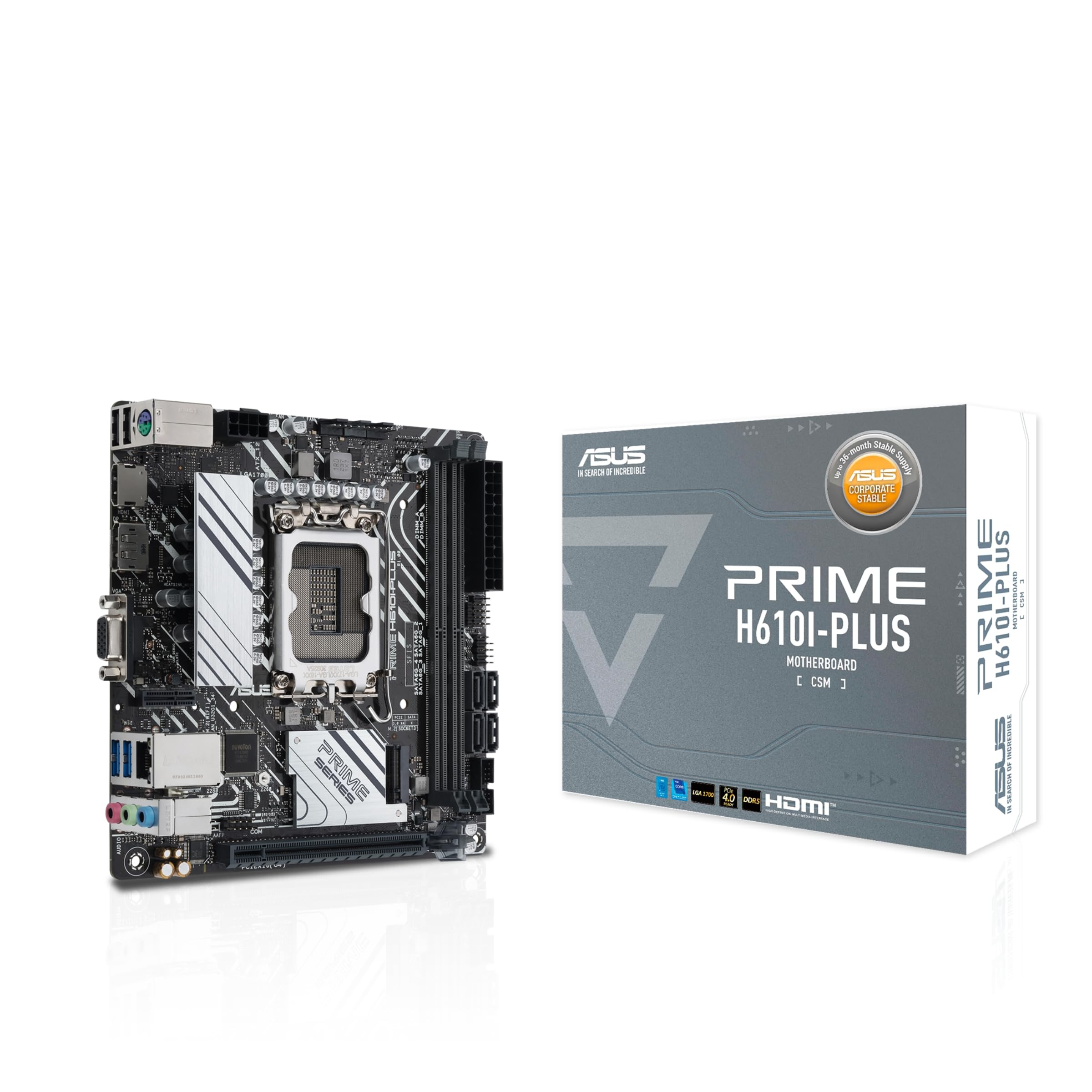 【特価商品】ASUS Intel H610 搭載 (LGA 1700) Mini ASUS Placa mãe Prime H610I-PLUS-CSM Intel H610 (LGA 1700) Mini-ITX