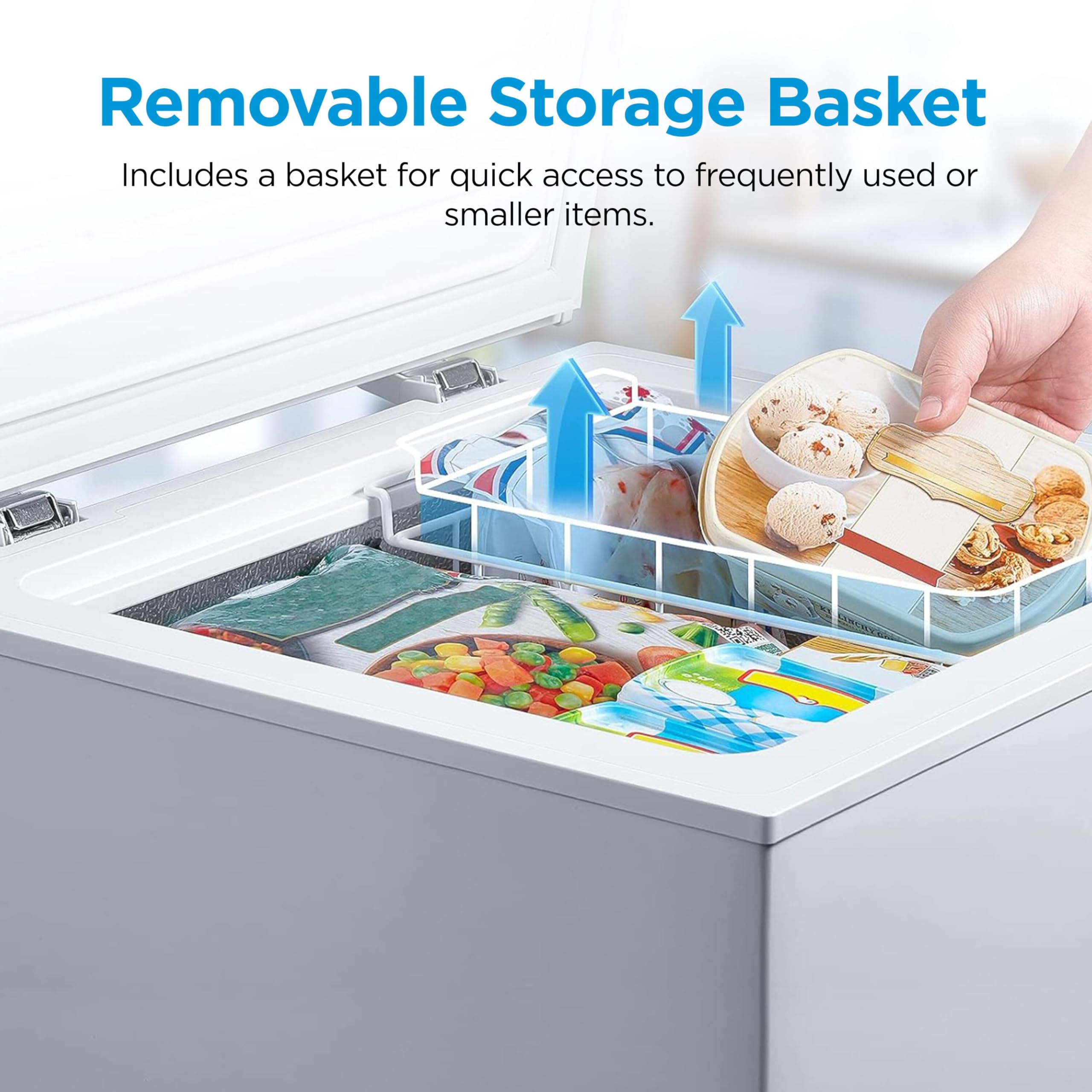 Amazon.com: ORIGPARTS 15 Inch Freezer Wire Basket Organizer Bins