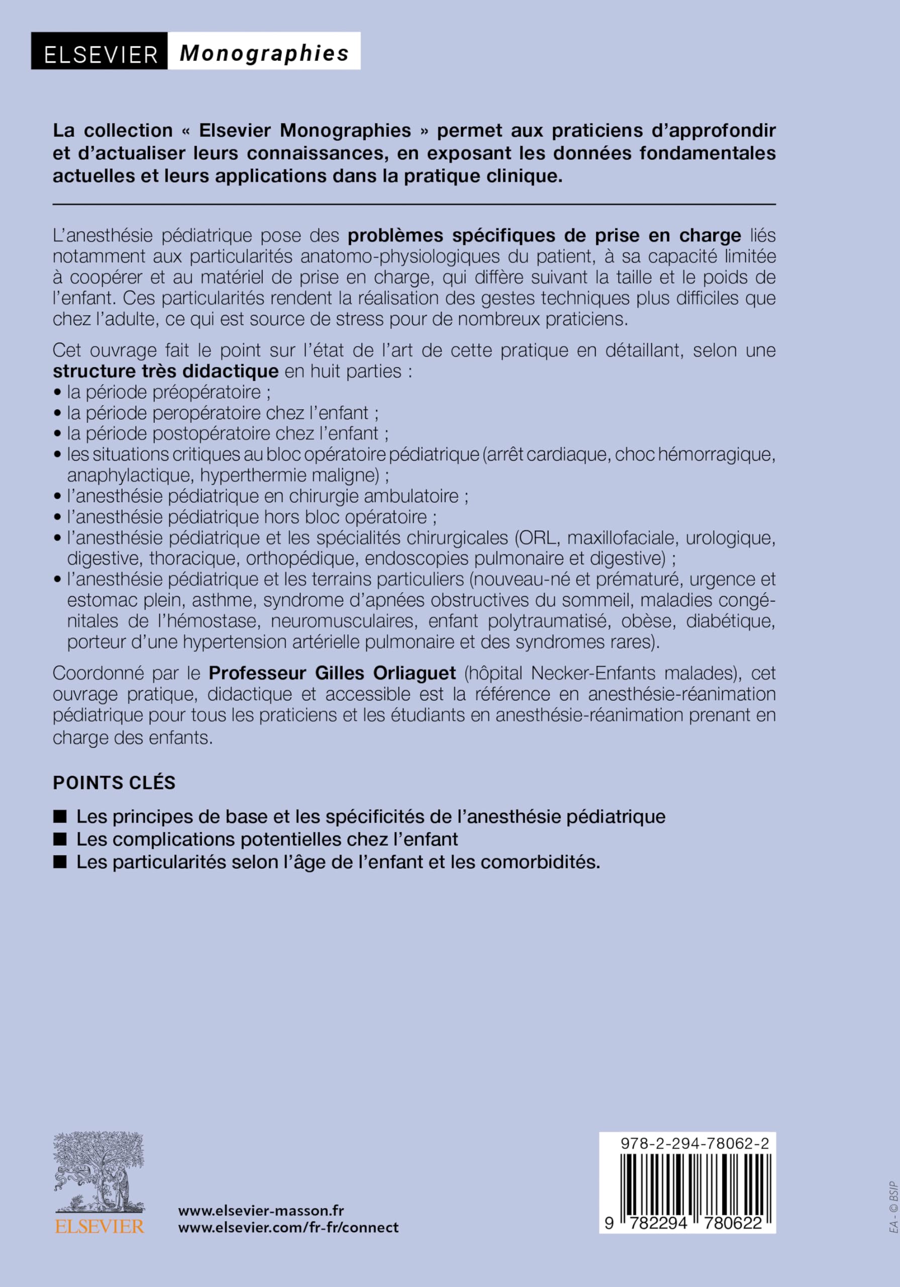 Anesthésie pédiatrique