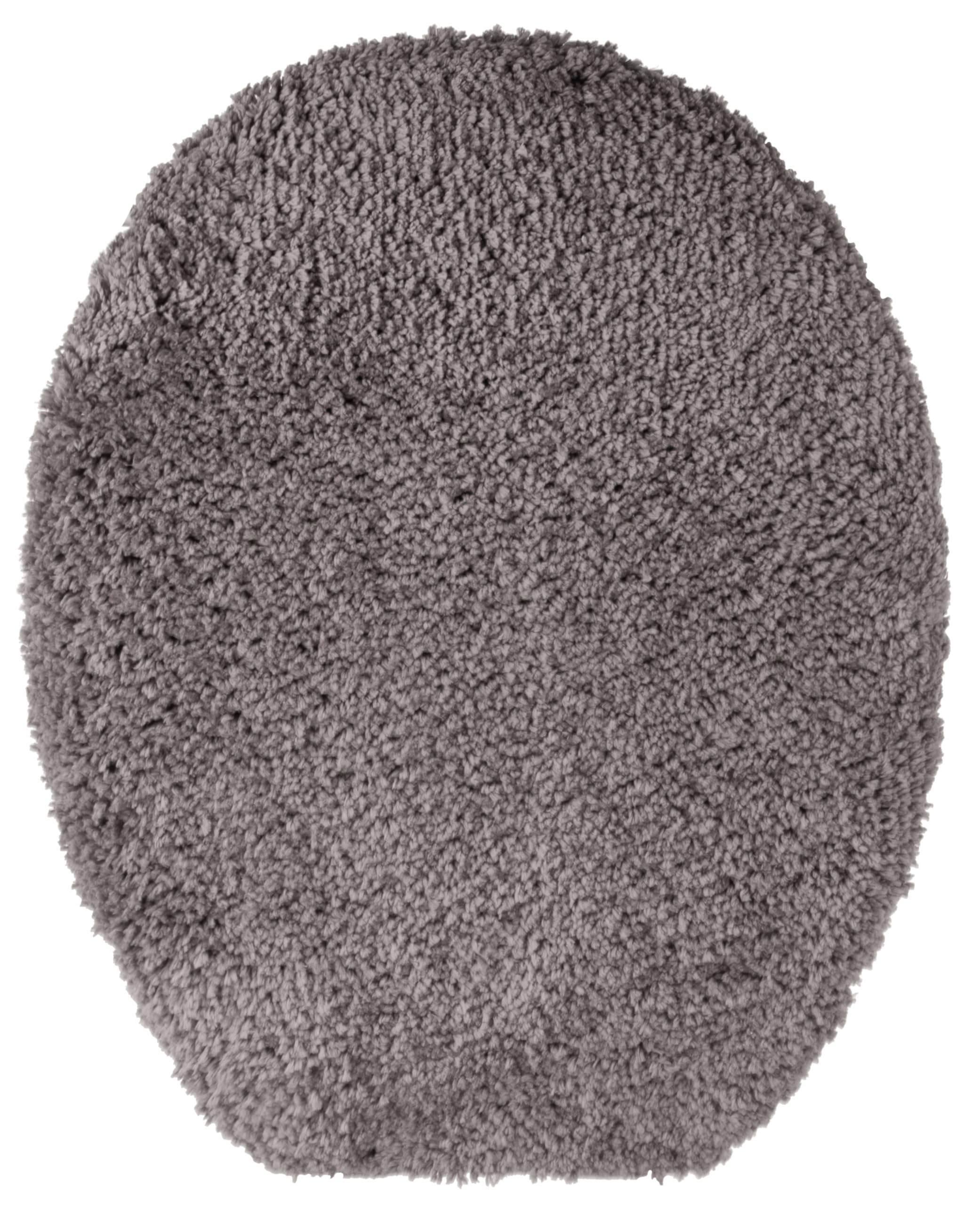 Brandsseller Toiletdeksel 38 x 48 cm Uitgesneden Gemaakt van Zacht Microvezel Stof Toiletzitdeksel voor Optimaal Comfort en Stijl Grijs