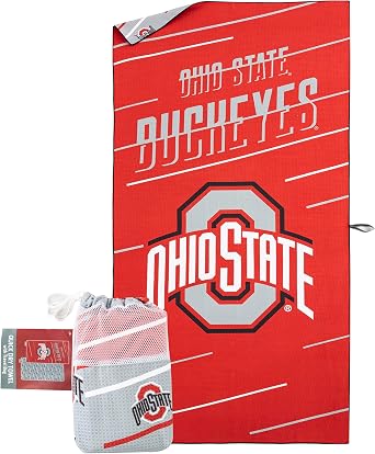 Northwest NCAA Unisex-Adult Beach Towel & Mesh Bag Set