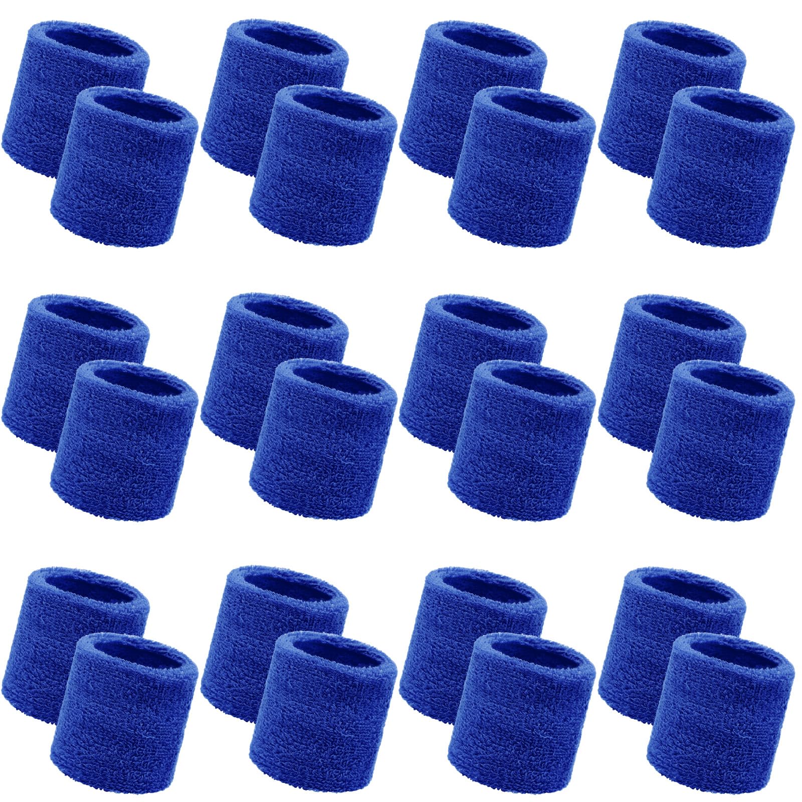 Bememo 24 Pcs Kids Sweat Wristbands Sweatband Wristbands Bulk