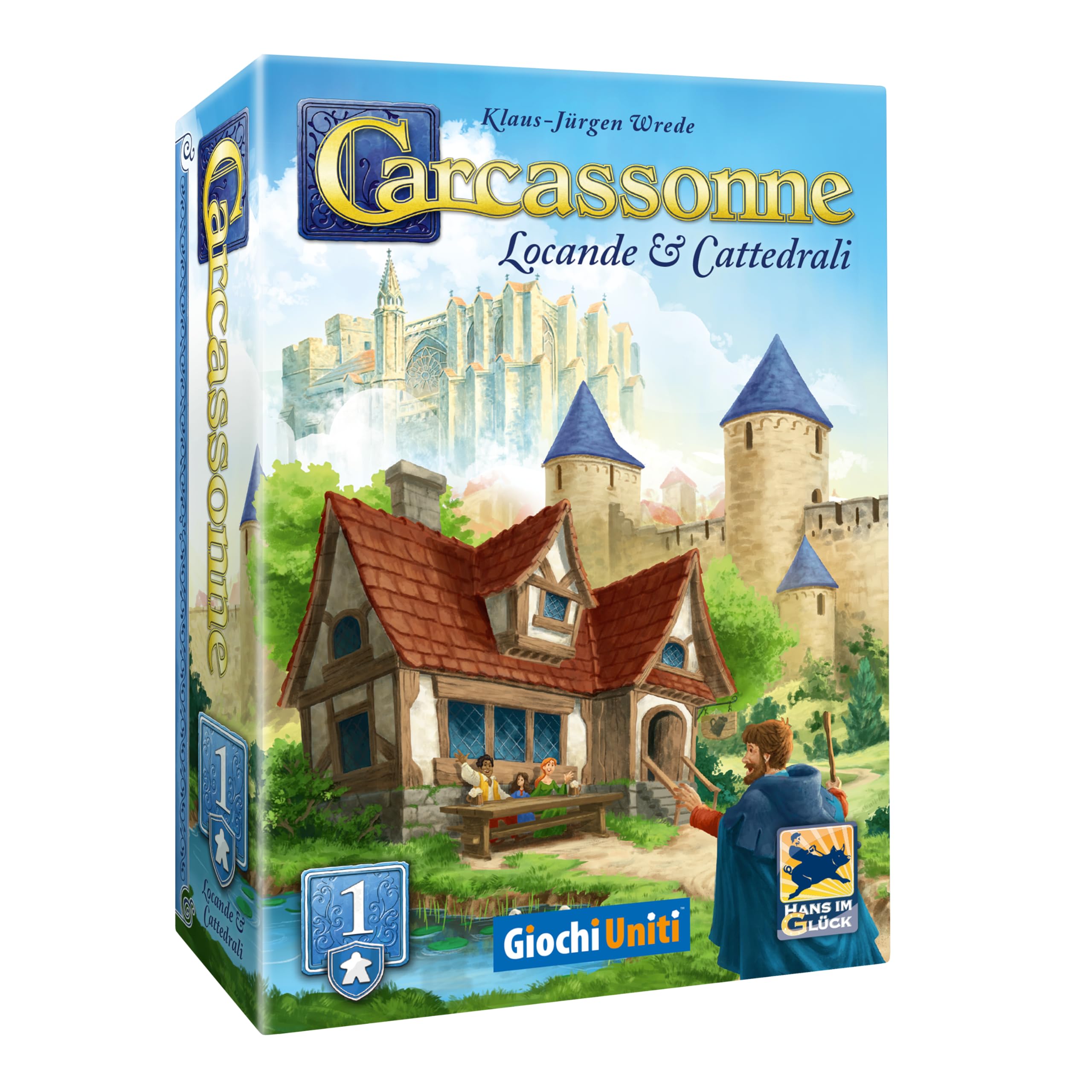 Giochi Uniti Multicolor - Carcassonne Revival: Posadas Y Catedrales 1, 2-6 Jugadores, 7+ Años, Gu846, Edición Italiana