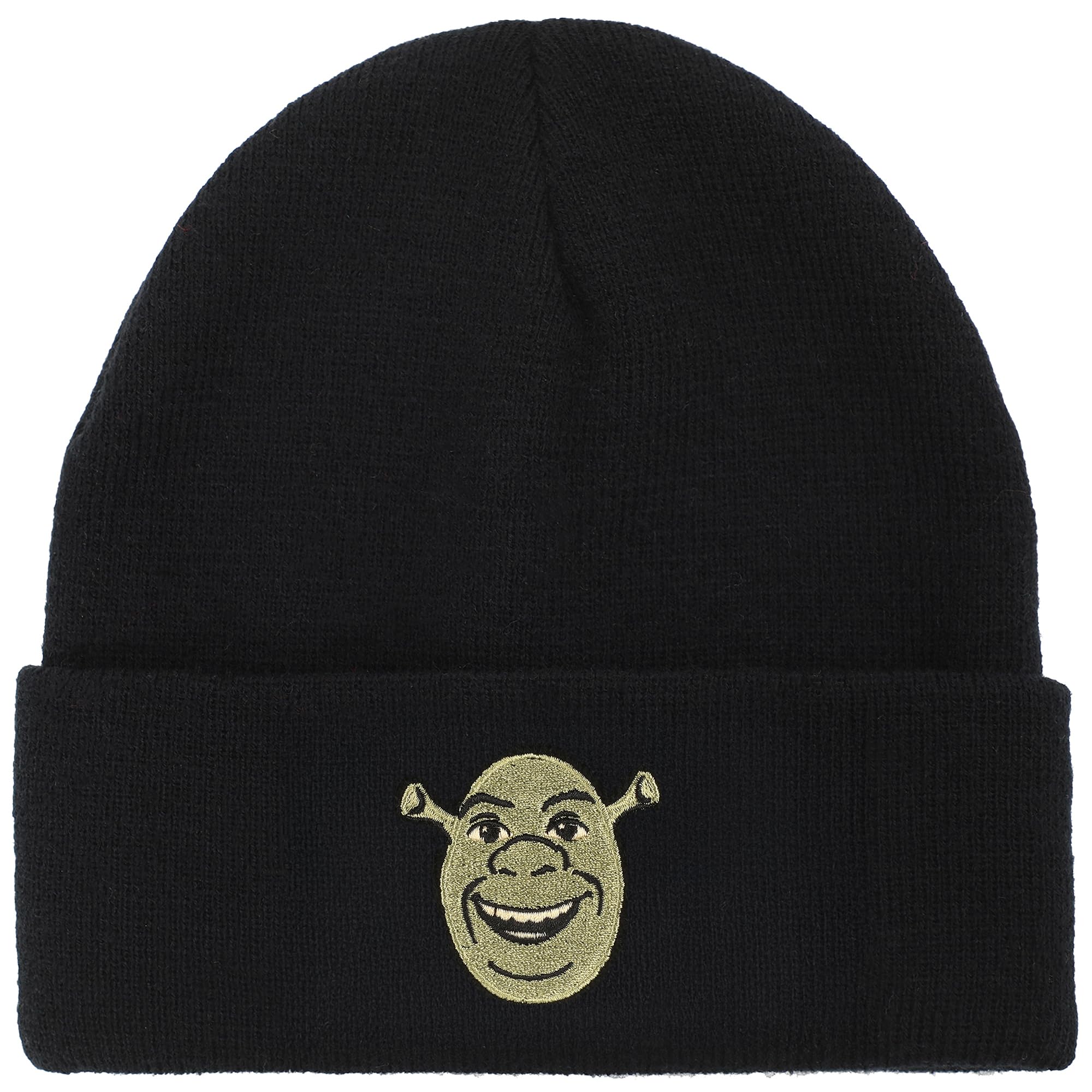 Bioworld Shrek Embroidered Character Knitted Cuff Beanie Woolly Hat - Official Merchandise
