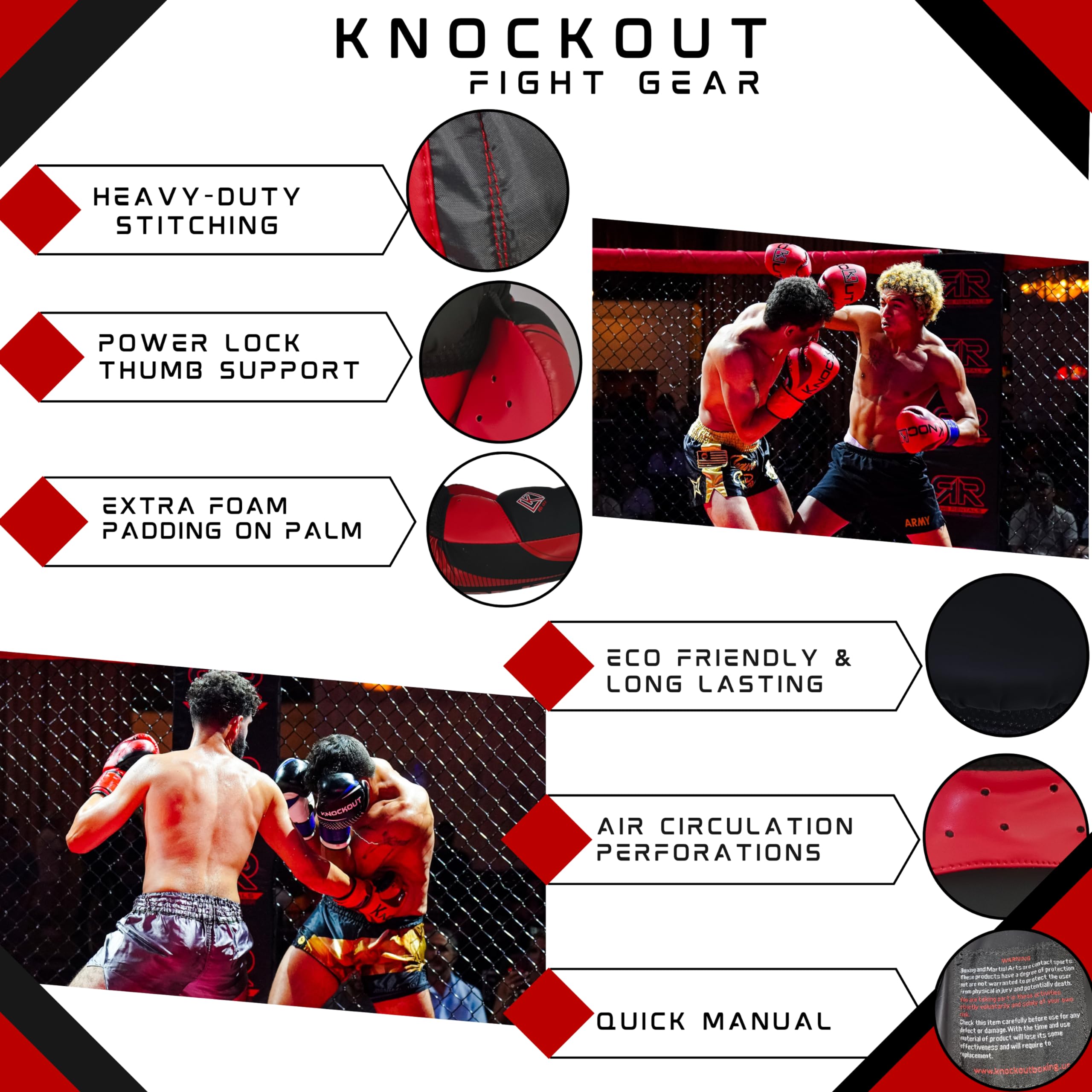 Ace Martial Arts Supply Cloth Hand Pad - Youth (Youth)