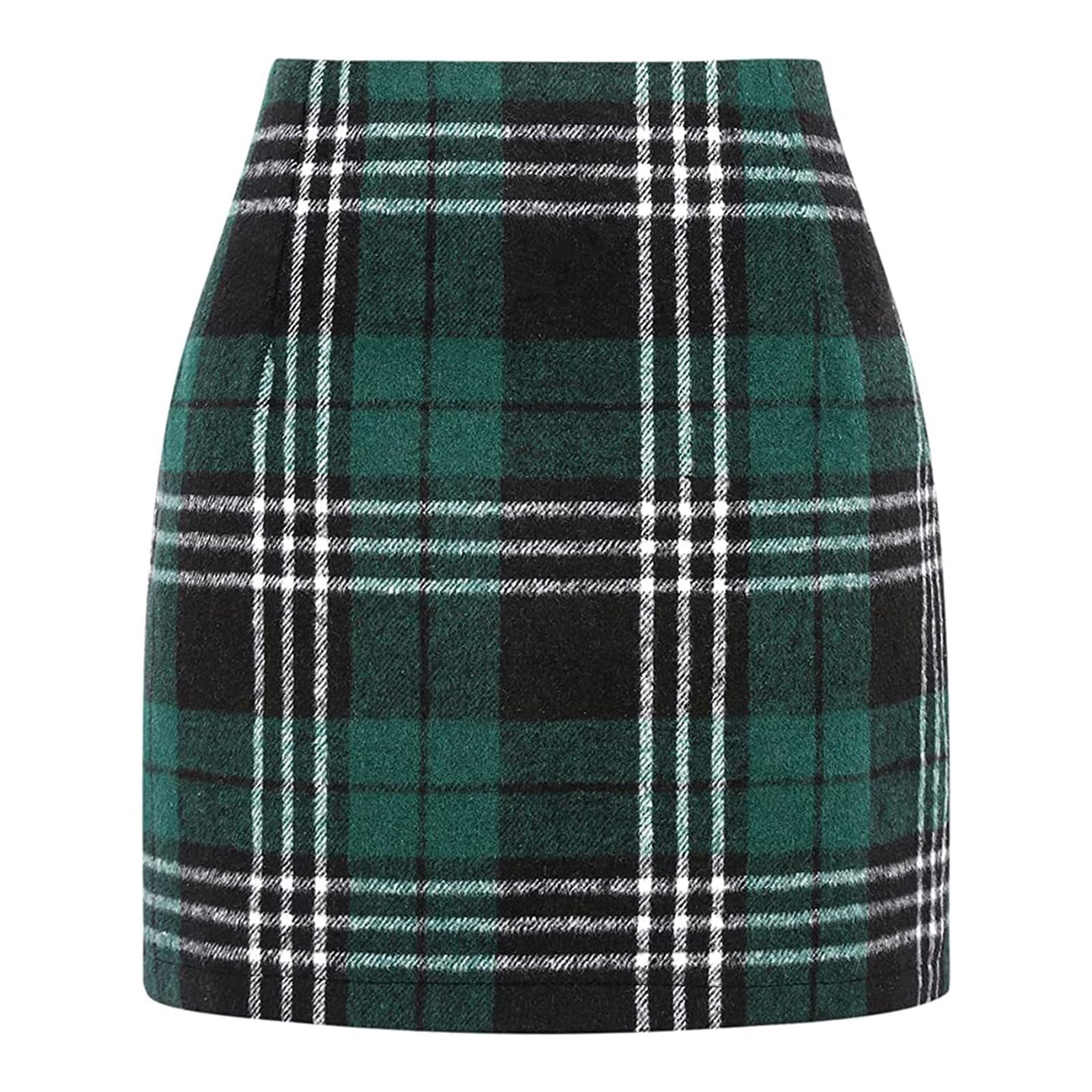 Fall Winter Mini Plaid Skirts for Women Trendy Business Casual Outfits High Waist Plaid Skirt Winter Clothing for