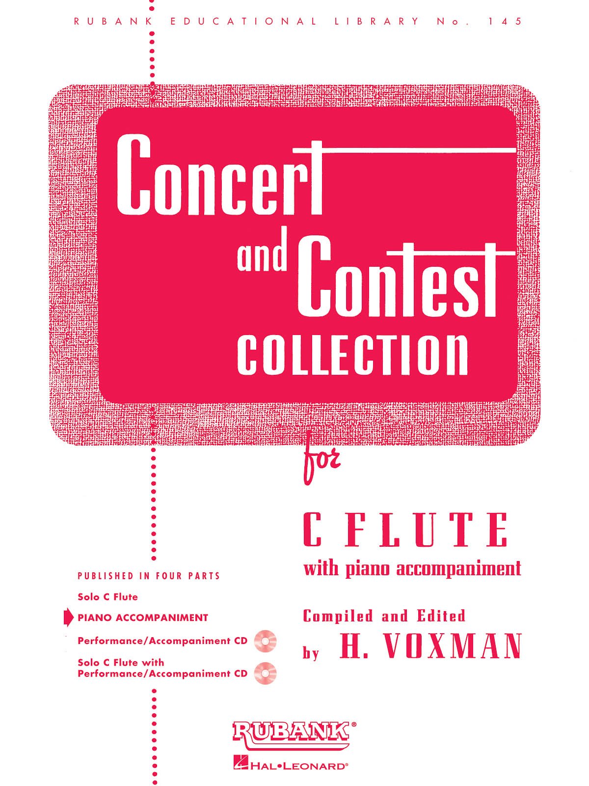 Concert and Contest Collection: For C Flute with Piano Accompaniment | Rubank Solo Collection | 14 Classical Solos for Flute and Piano | Grade 3-4 ... for Flute (Rubank Educational Library, 145)
