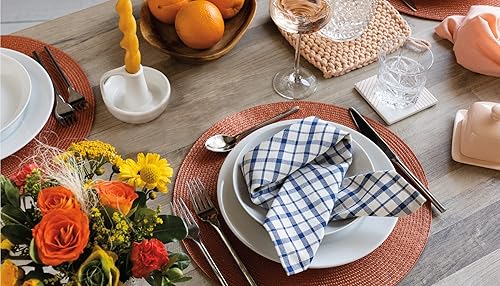 Miniatura 5 de Now Designs Second Spin Belle - Servilleta a cuadros, 85% algodón reciclado, 15% poliéster reciclado, 20 ancho x 20 largo, juego de 4