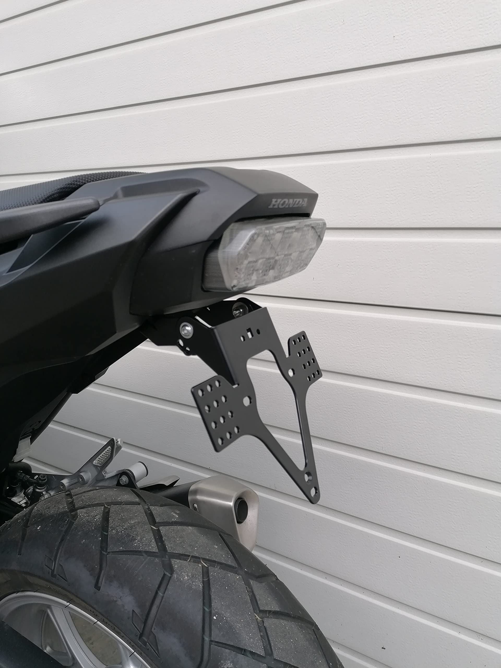 Kennzeichenhalter GroFaTec EVO für Honda NC 750 S/X Bj 16-20 Kennzeichenträger Nummernschild Träger Halter kurzes Heck Heckumbau Porta Targa nc750
