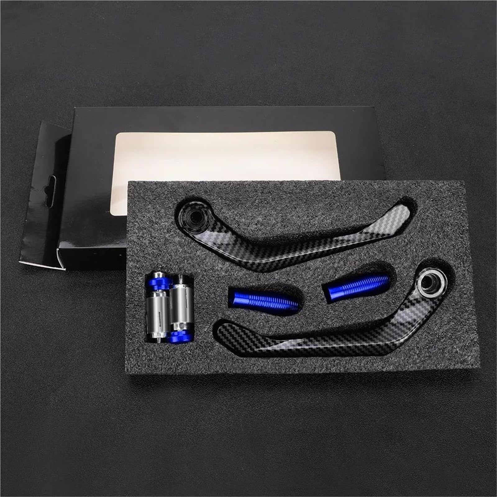 Protège-mains pour Yamaha MT-07 et FZ07 2014-2023, leviers de frein bleus