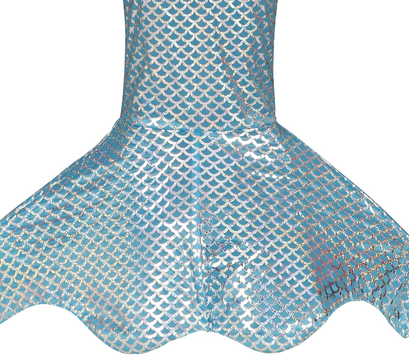 FIESTAS GUIRCA Shiny Mermaid Fancy Dress Costume Girls - Light Blue, Purple and Silver Dress with Mermaid Tail for Children 5-6 Years - Image 4