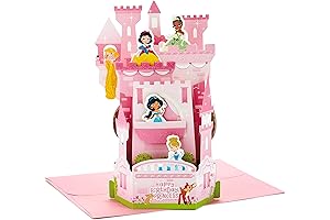 Hallmark Paper Wonder Pop Up Birthday Card for Kids (Disney Princess Castle)