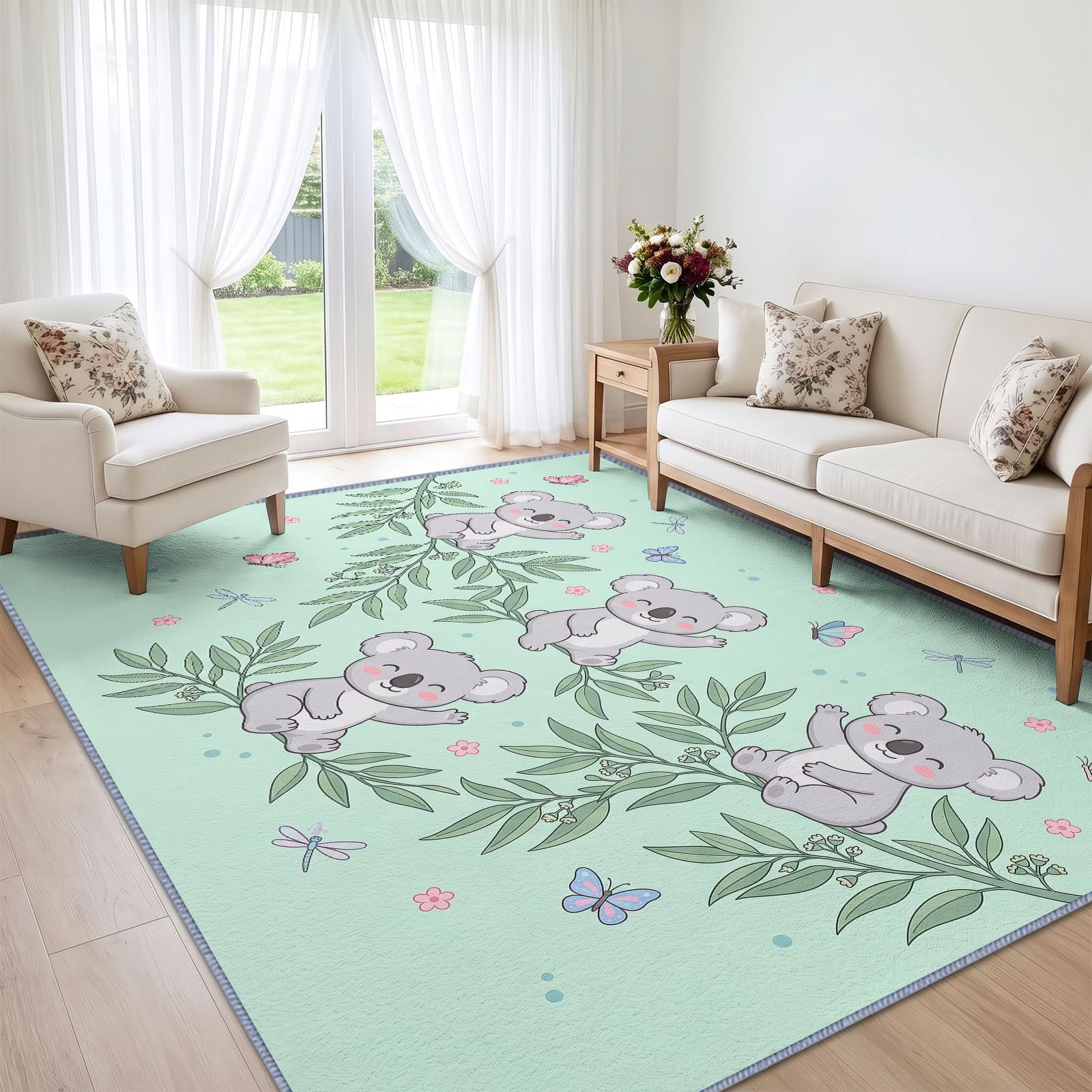 Generisch Koala EukalyptusblattWohnzimmerteppich 80x150 cm