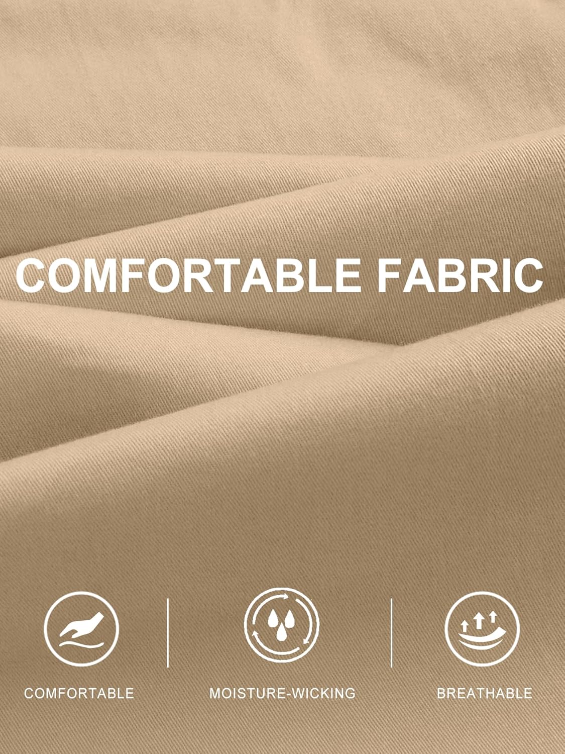 HOTake Men's Casual Cargo Pants Elastic Waist Drawstring Tapered Pants for Men Joggers Hiking Pants with Multi Pockets - Image 5