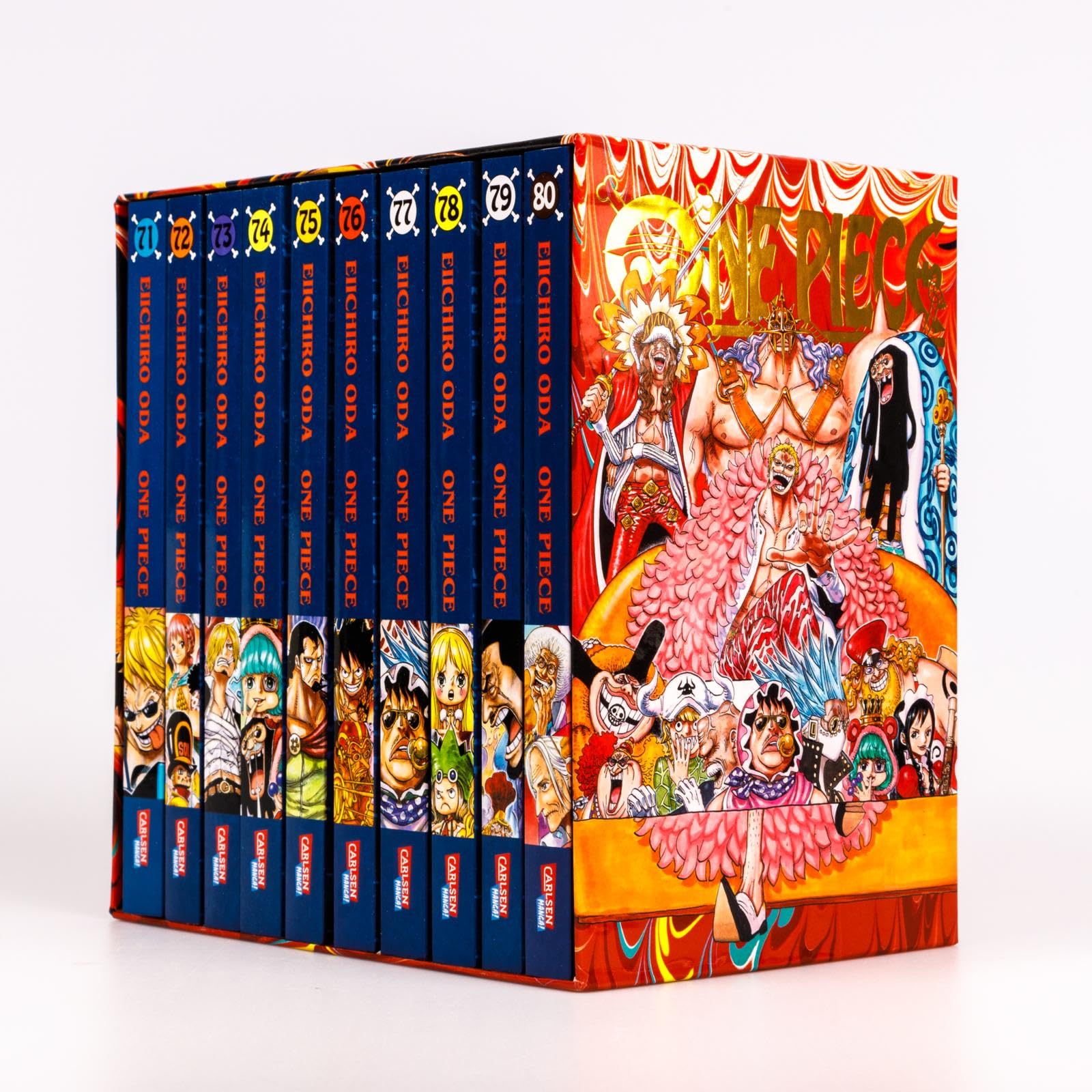 One Piece Sammelschuber 8: Dressrosa (inklusive Band 71-80): Der achte Sammelschuber des weltweit beliebten Manga ONE PIECE – ein perfektes Set für Fans und Neulinge!