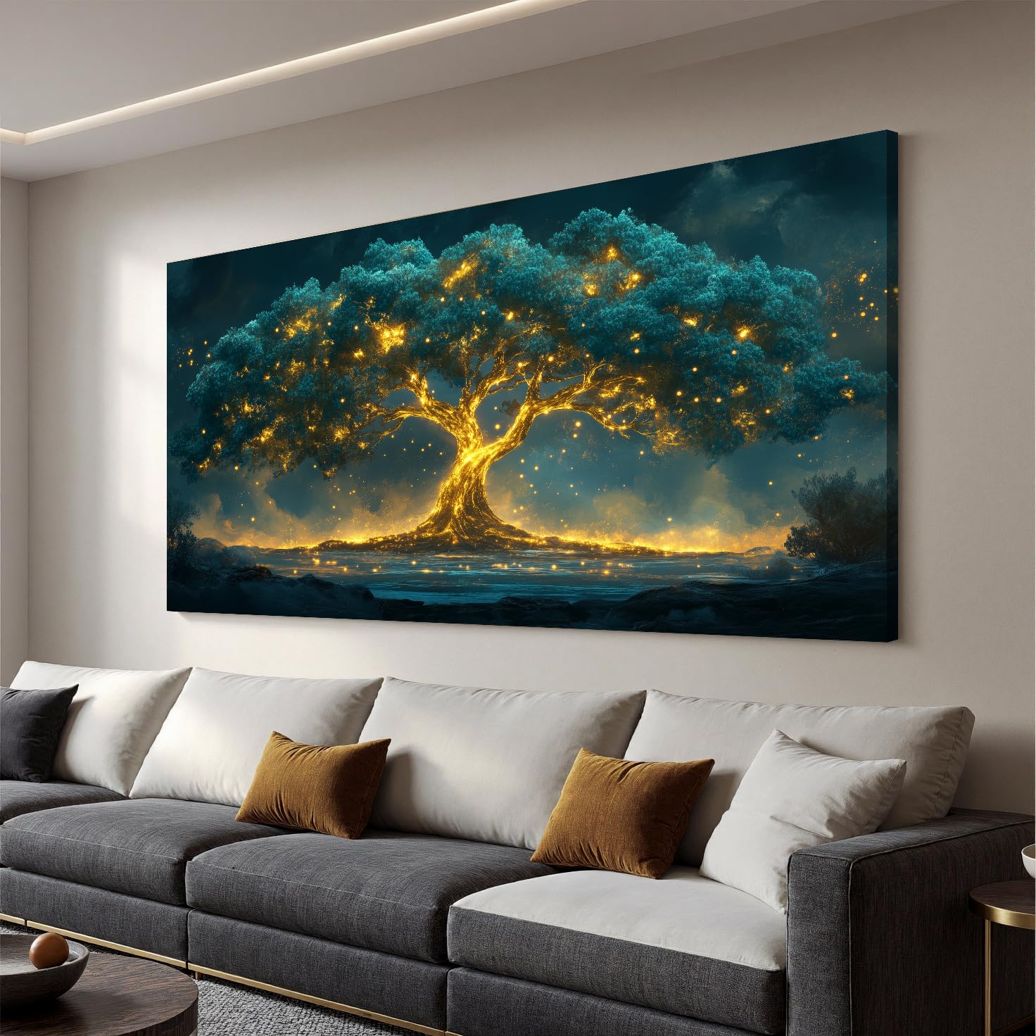 Gold Tree of Life Canvas Wall Art