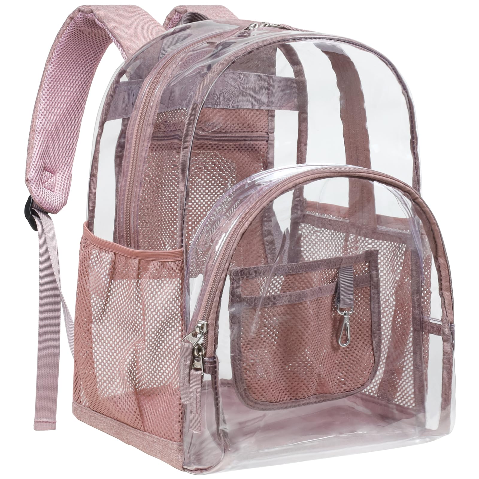 PACKISM Clear Backpack - 17 inch Heavy Duty Clear Backpacks for School, Large Transparent Bookbag for Students (Age 12+)