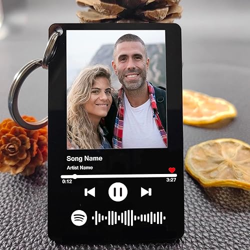 Miniatura 2 de Llavero Spotify personalizado con imagen, llavero de foto acrílico personalizado, llavero de código de canción de música Spotify escaneable