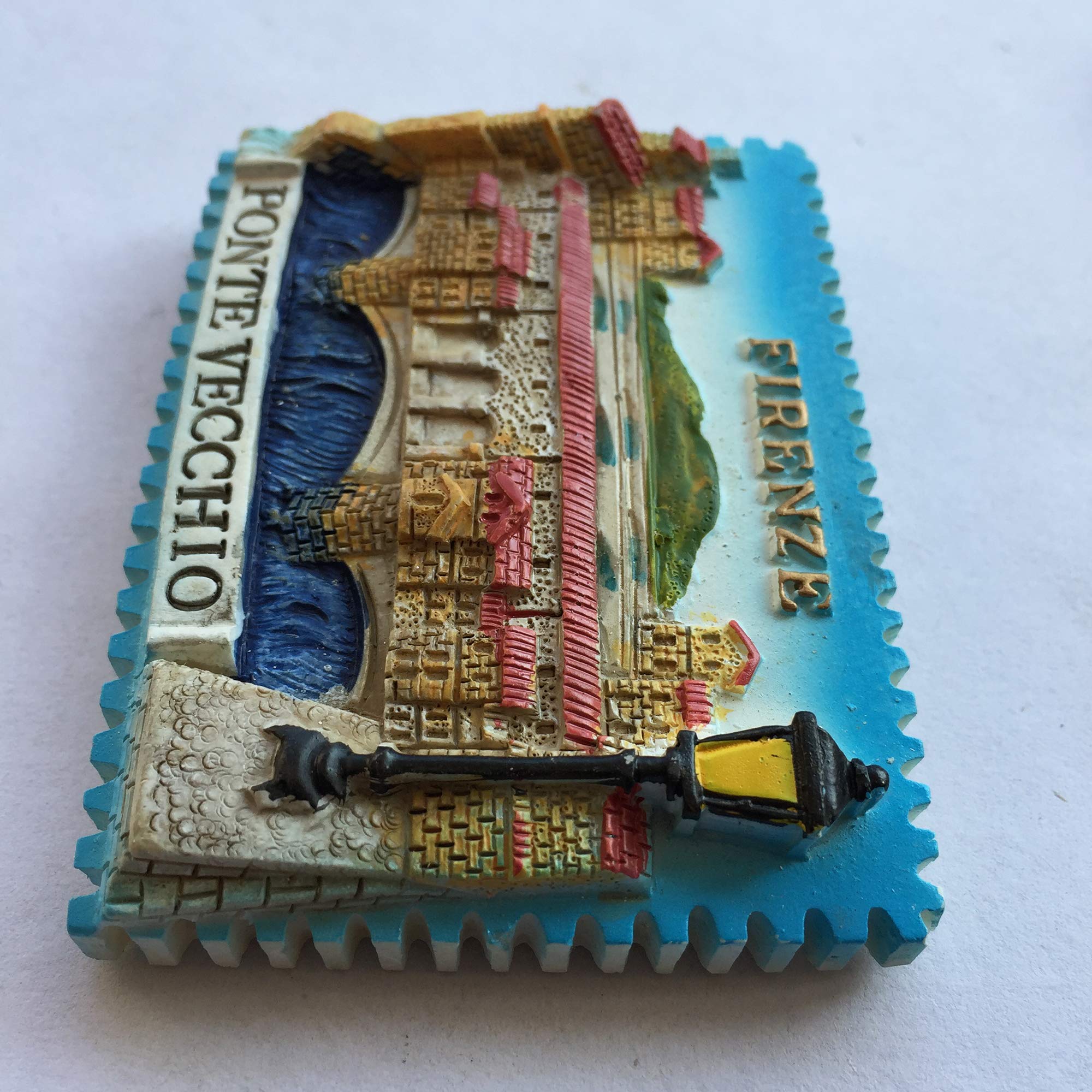 Calamita 3D Ponte Vecchio Firenze | Magnete Da Frigorifero In Resina Souvenir | Dimensioni 7,5 X 5,3 Cm - 2