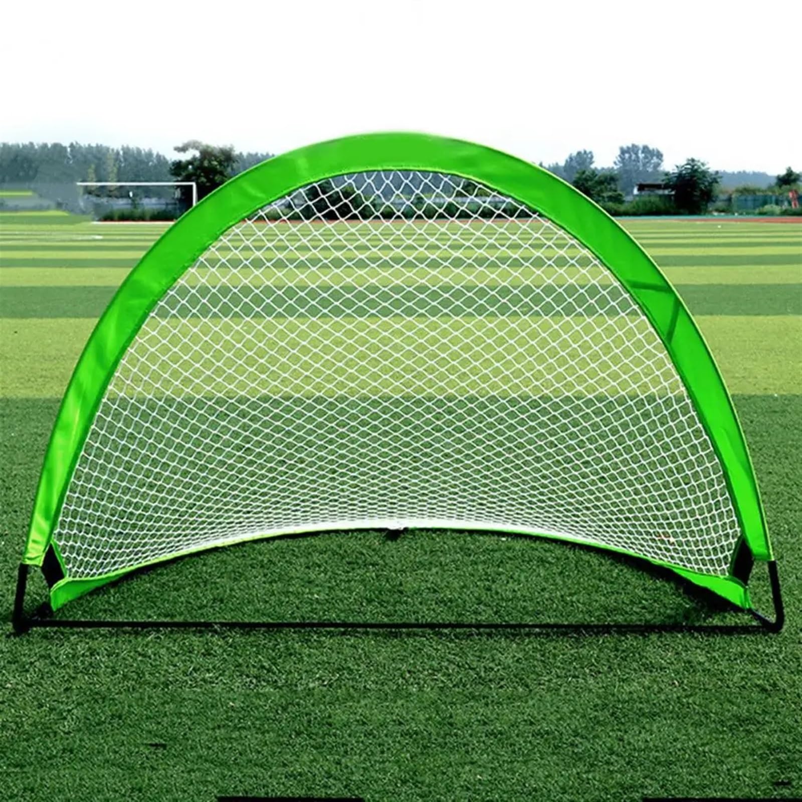 Porta da calcio pieghevole Rete da calcio pieghevole con staffa for palo in fibra for bambini e adolescenti Migliora la precisione le abilità Pratica i calci di punizione