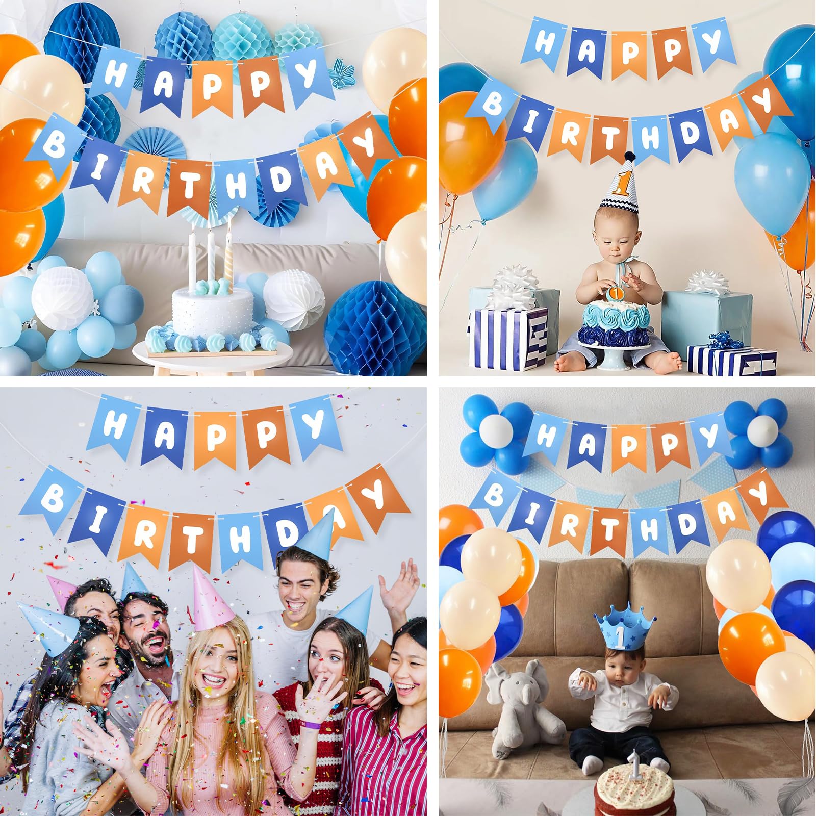DPKOW STRISCIONE DI Compleanno per Bambini Ragazzi Decorazione di Compleanno a EUR 15,00