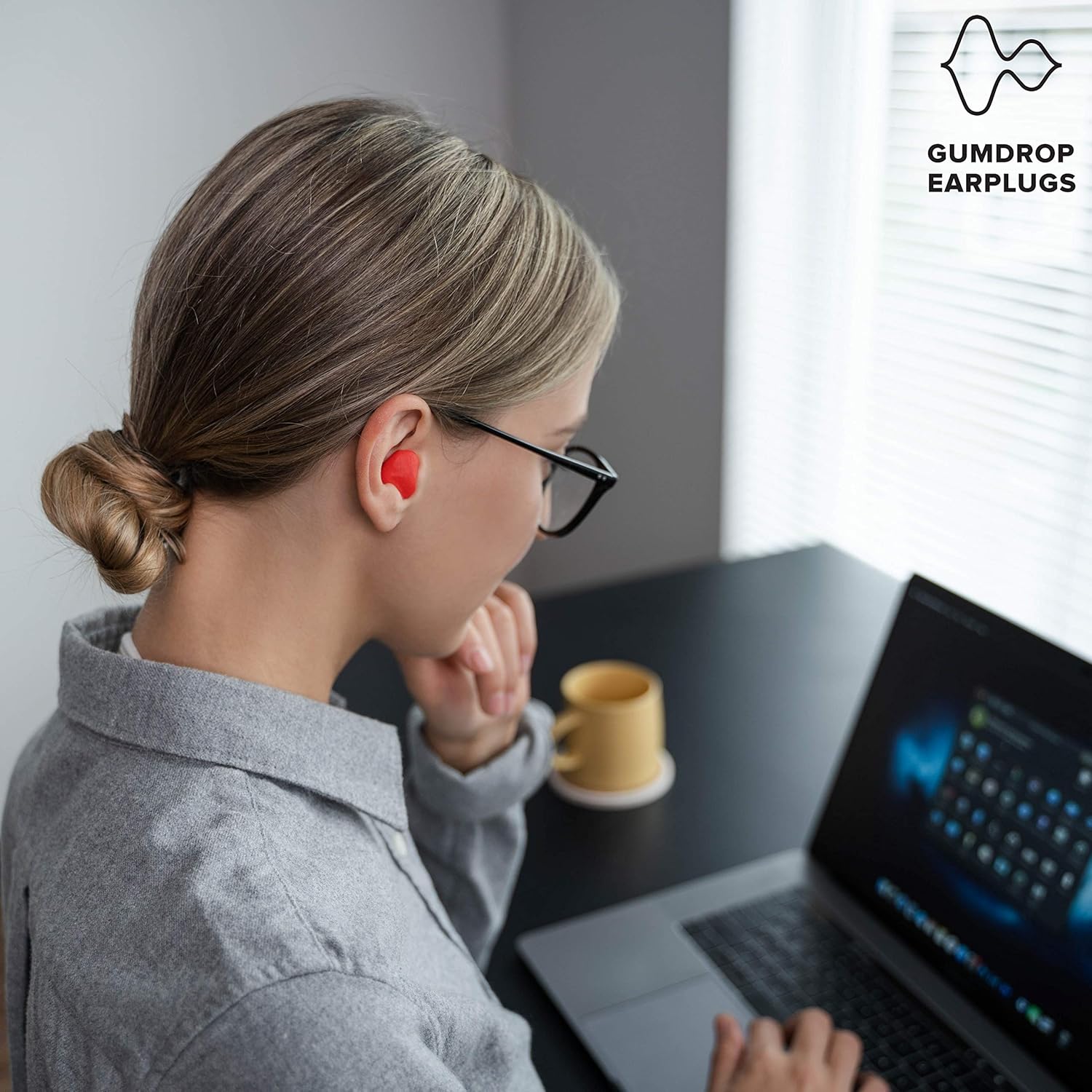 Flash Deals - 60% OFF Gumdrop Earplugs - Custom-Fit Reusable Silicone Ear Plugs - Soft, Moldable Noise Reducers - Sound Blocking Solution for Sleeping, Working, Swimming, Travel, and More (Cherry Red/Orange)