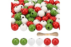 Lucleag Christmas Tree Wooden Beads