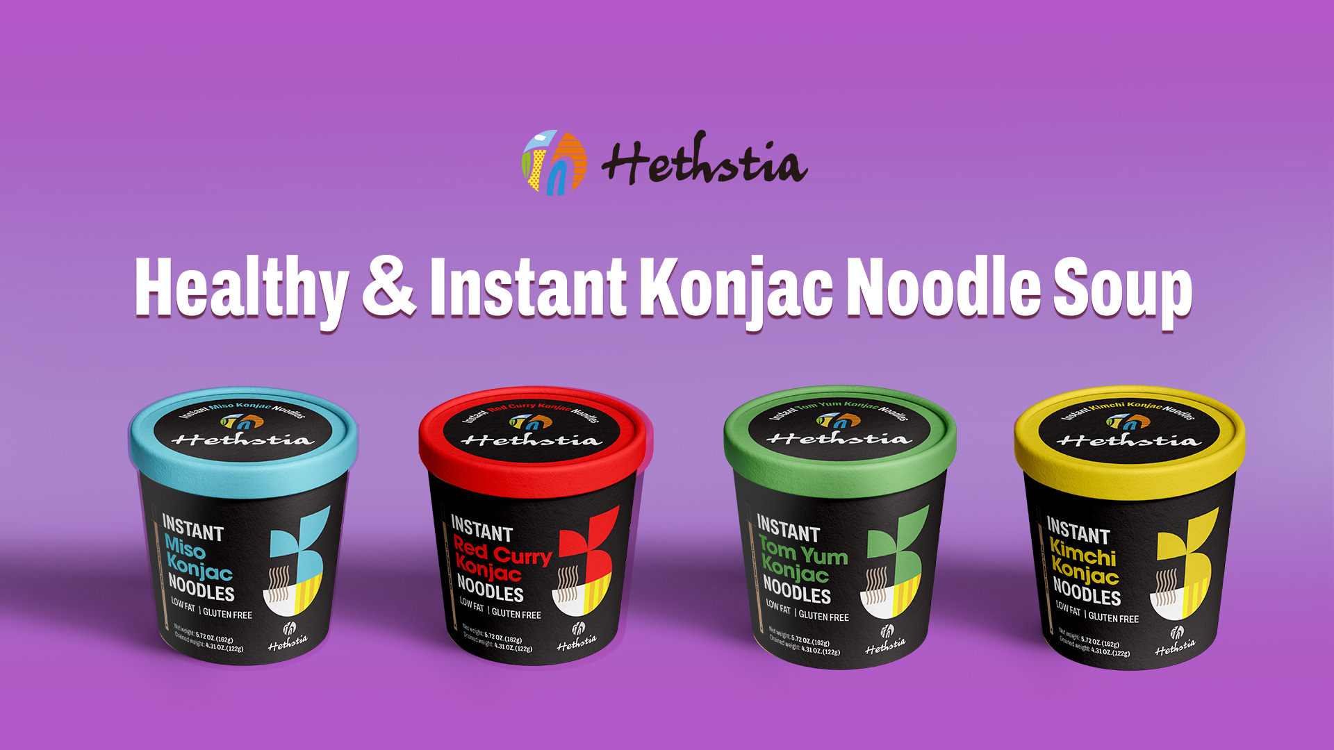 Amazon.com : Hethstia Konjac Noodle Soup, 6-Pack Instant Shirataki
