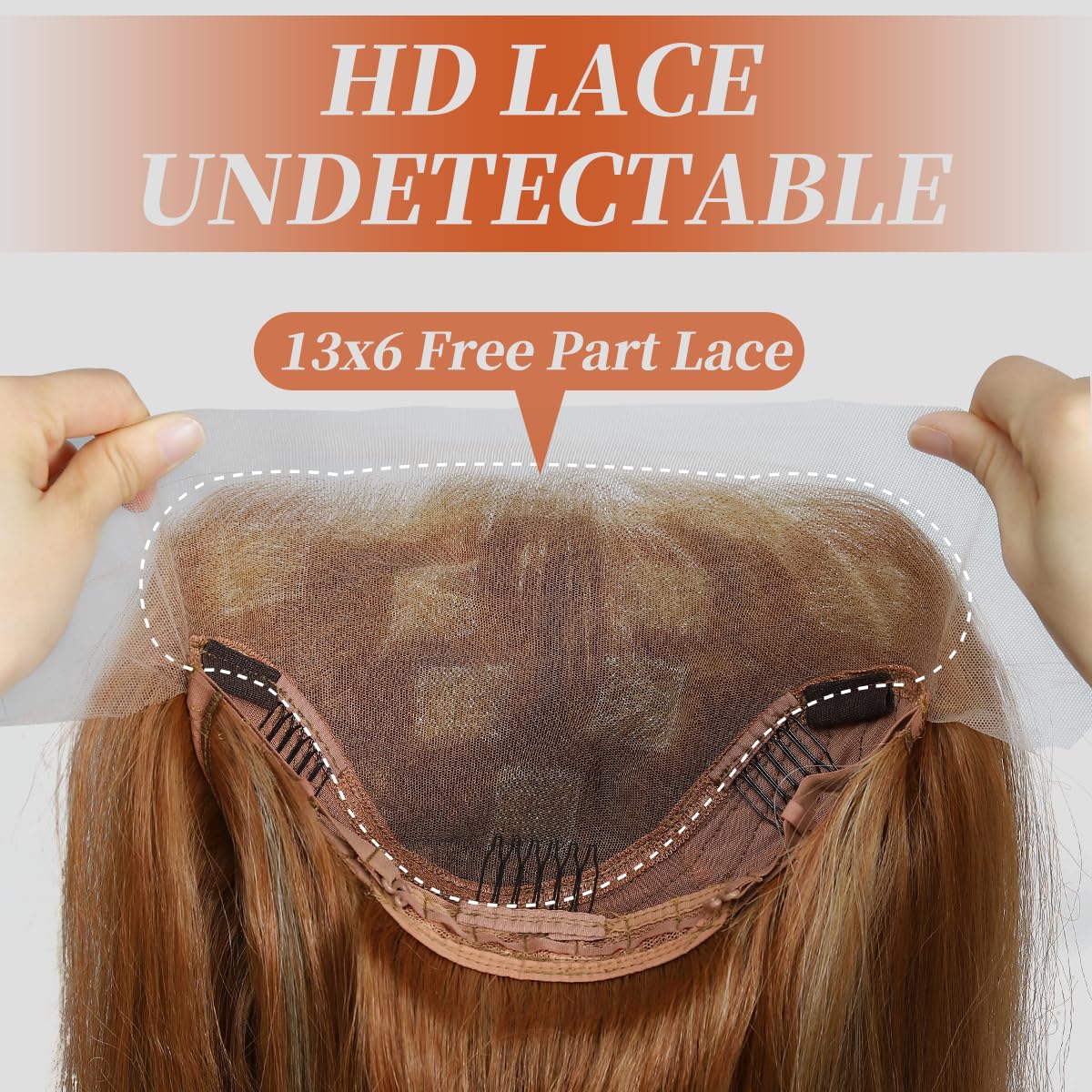 Synthetic Lace Front Wig 13x4 HD Lace Pre-Plucked 26 Inch Wavy